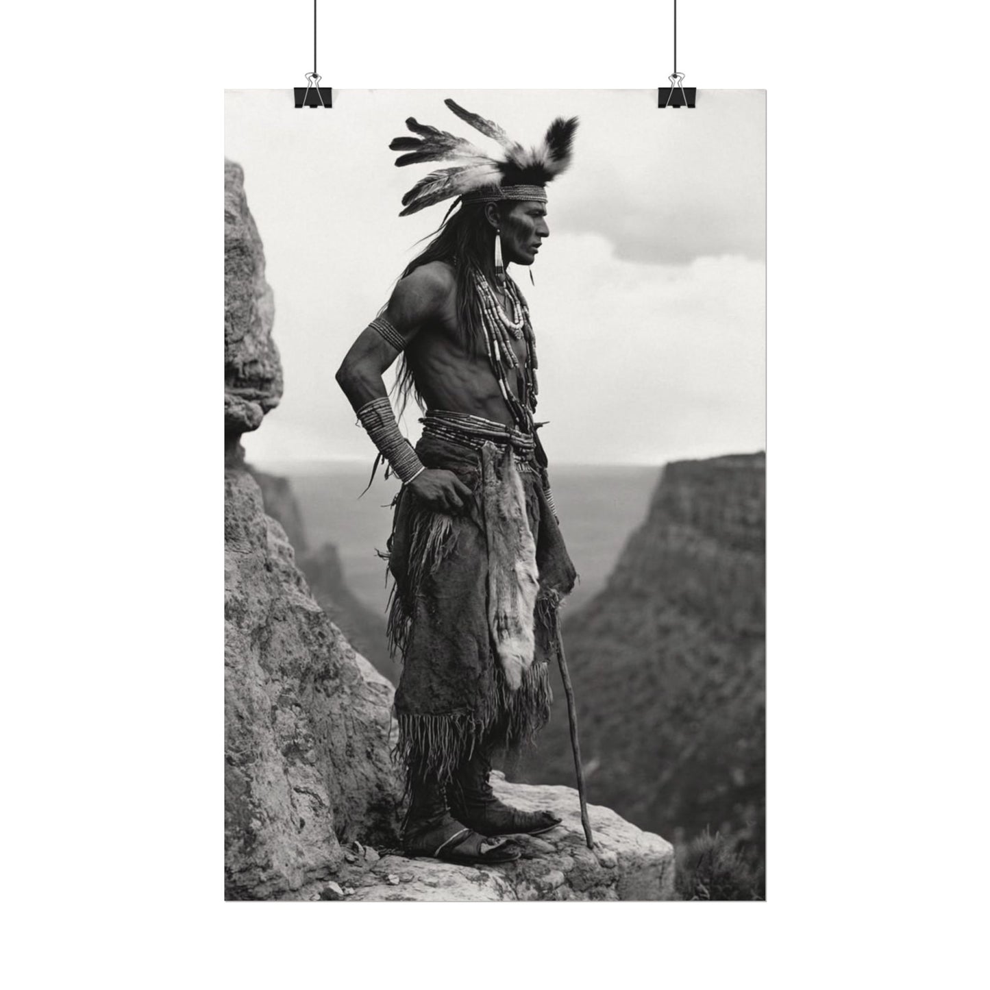 Sacred Horizons – Western Textured Watercolor Matte Posters