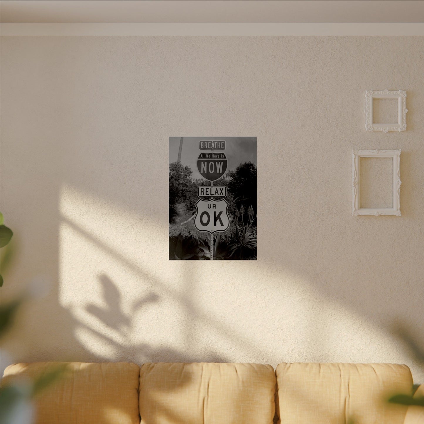 Here's Your Sign Textured Desert Watercolor Matte Posters