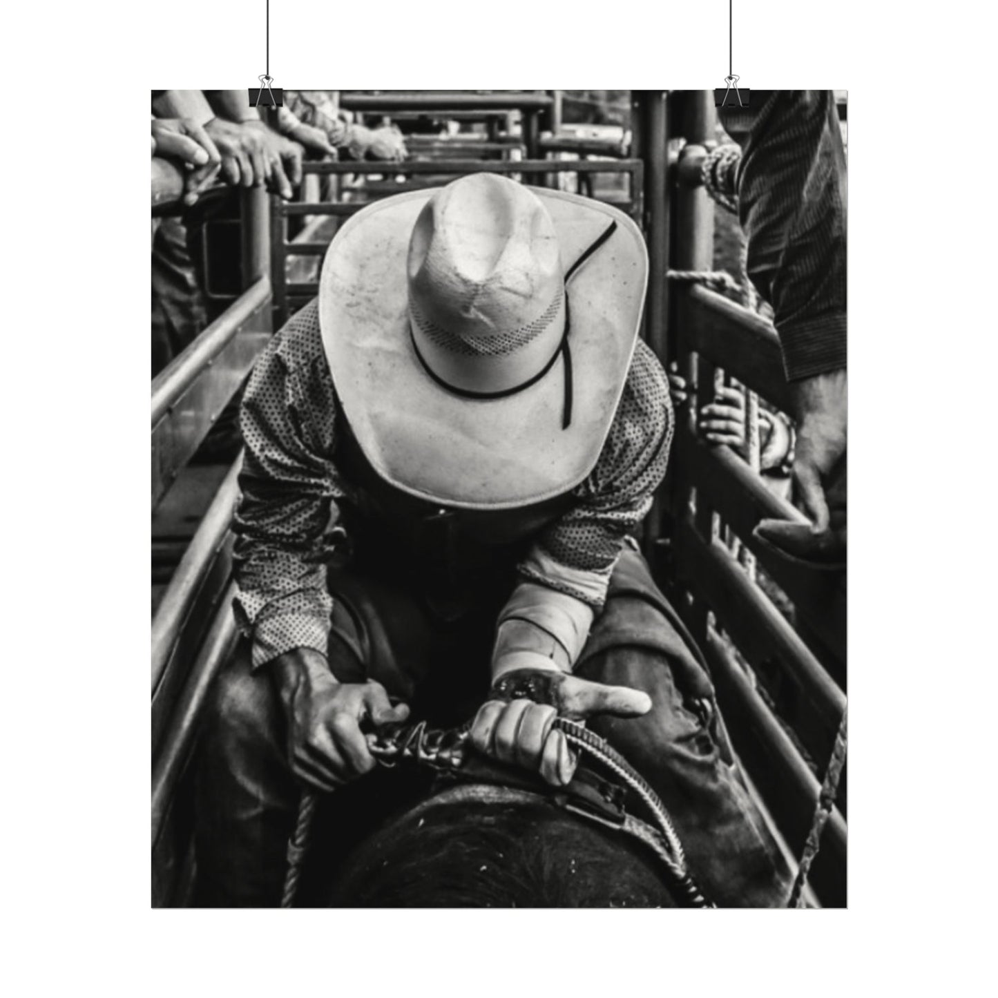 Lock Loaded & In The Chute Textured Watercolor Matte Posters