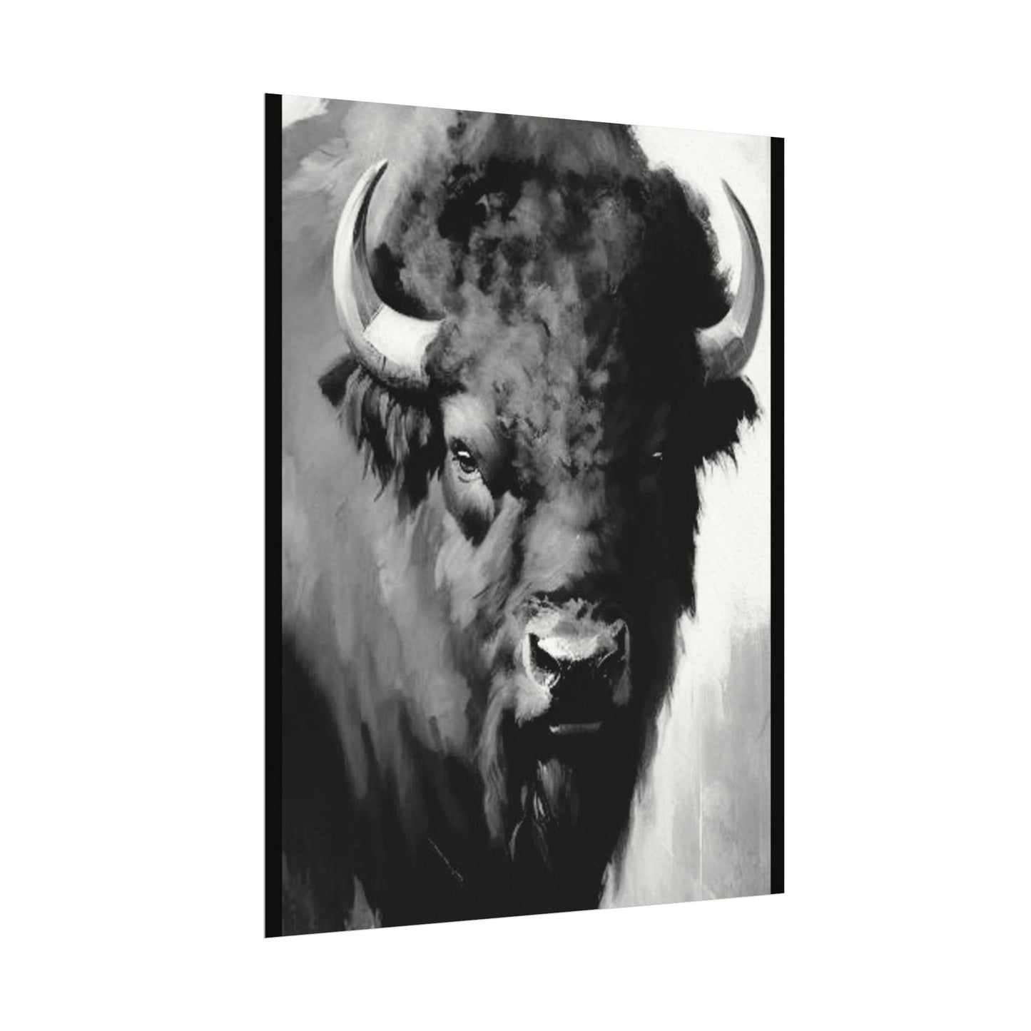 Buffalo Ridge – Western Textured Watercolor Matte Posters