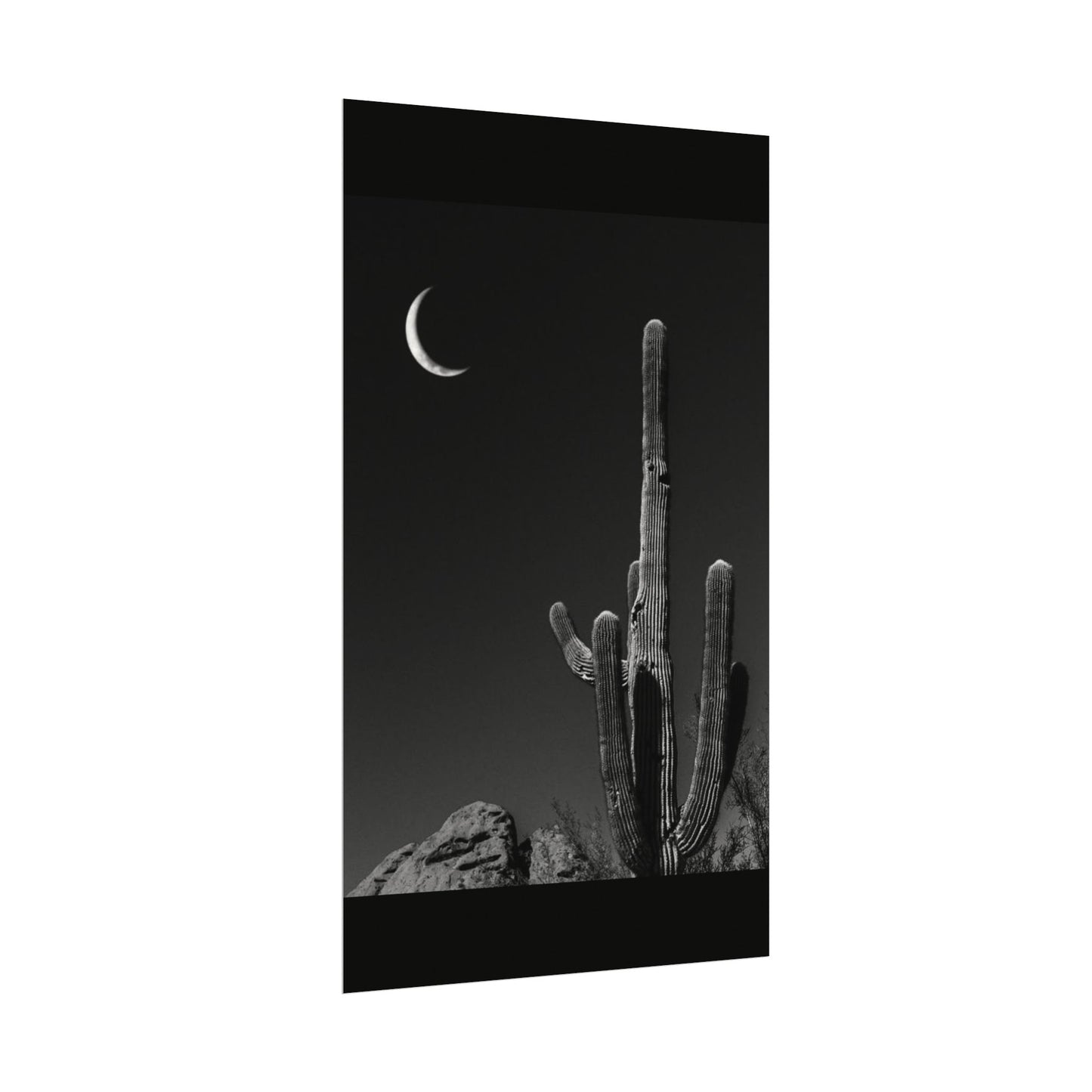 Desert Night Sky– Western Textured Watercolor Matte Posters