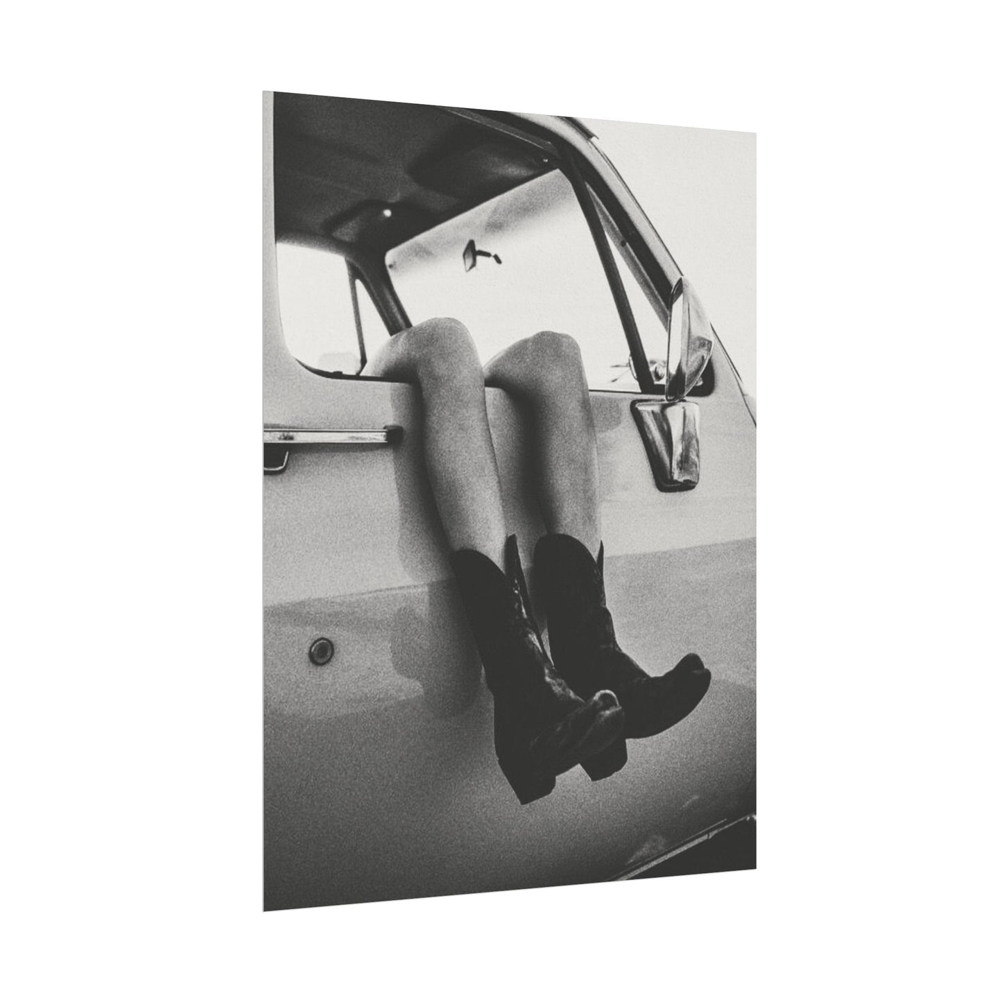 Kick'n Off The Dust— Saddle Up Western Textured Watercolor Matte Posters