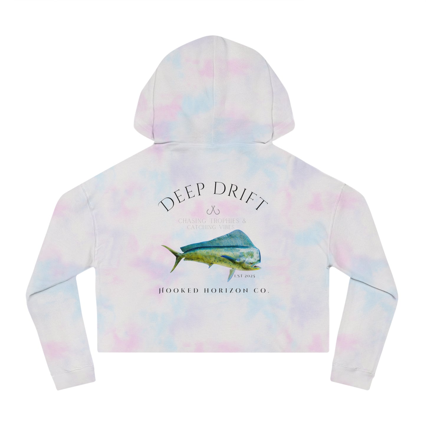 Mahi Mahi Dolphin Fishing Crop Sweatshirt