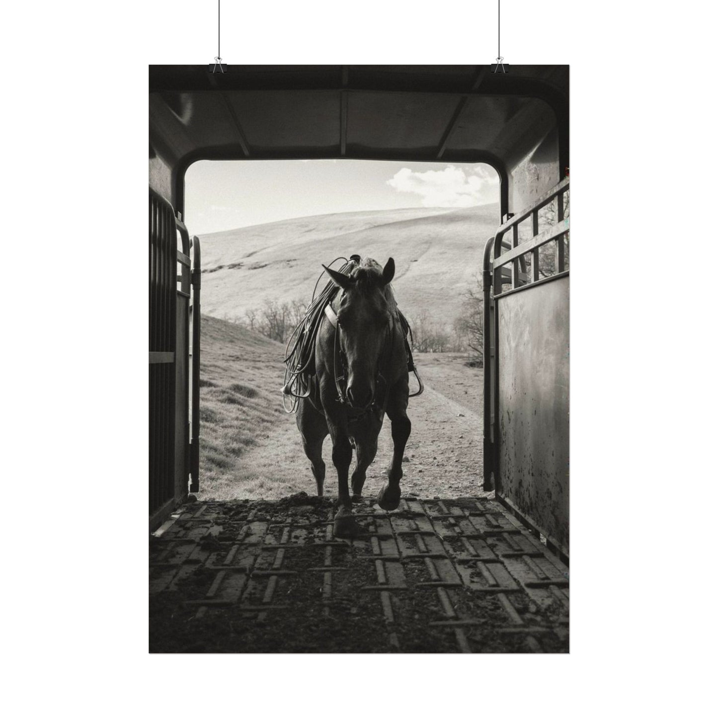Leathered & Loaded – Western Textured Watercolor Matte Posters