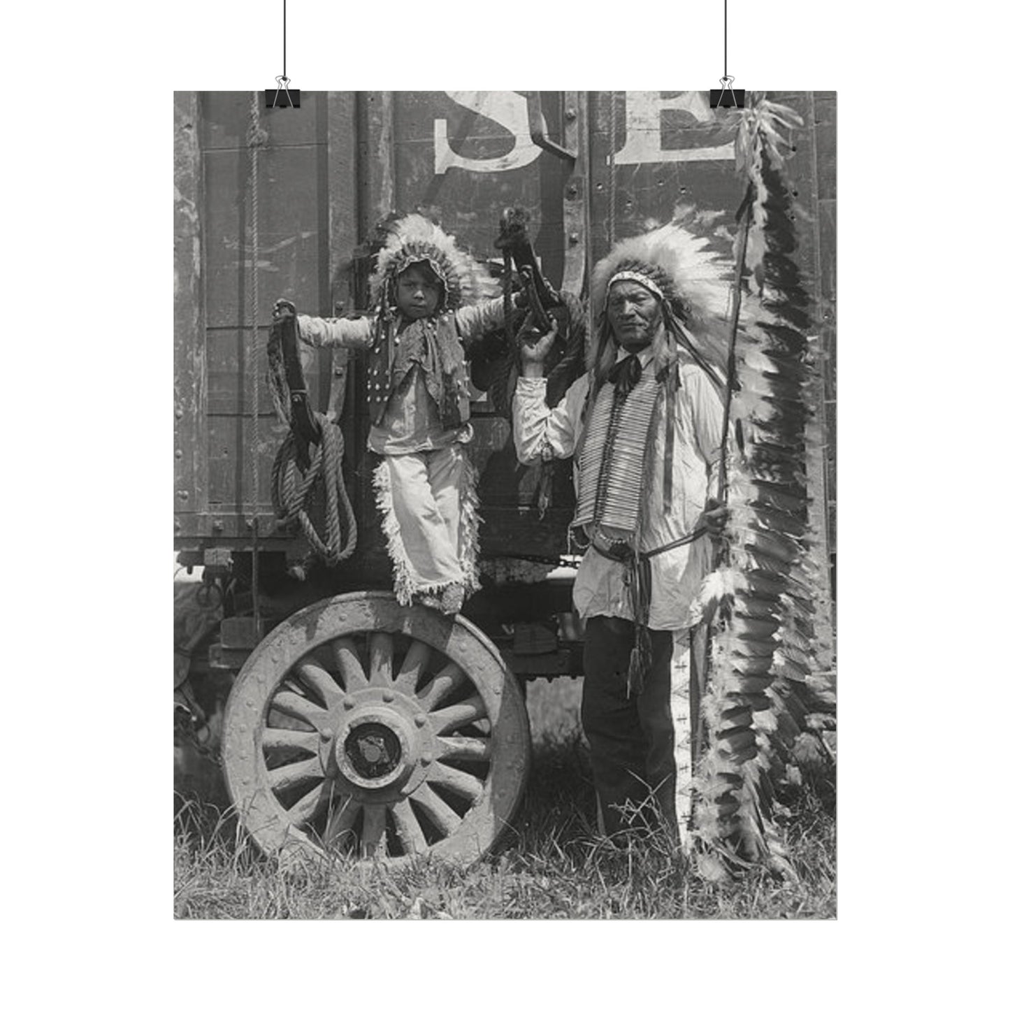 Small Hamds Big Spirit – Western Textured Watercolor Matte Posters