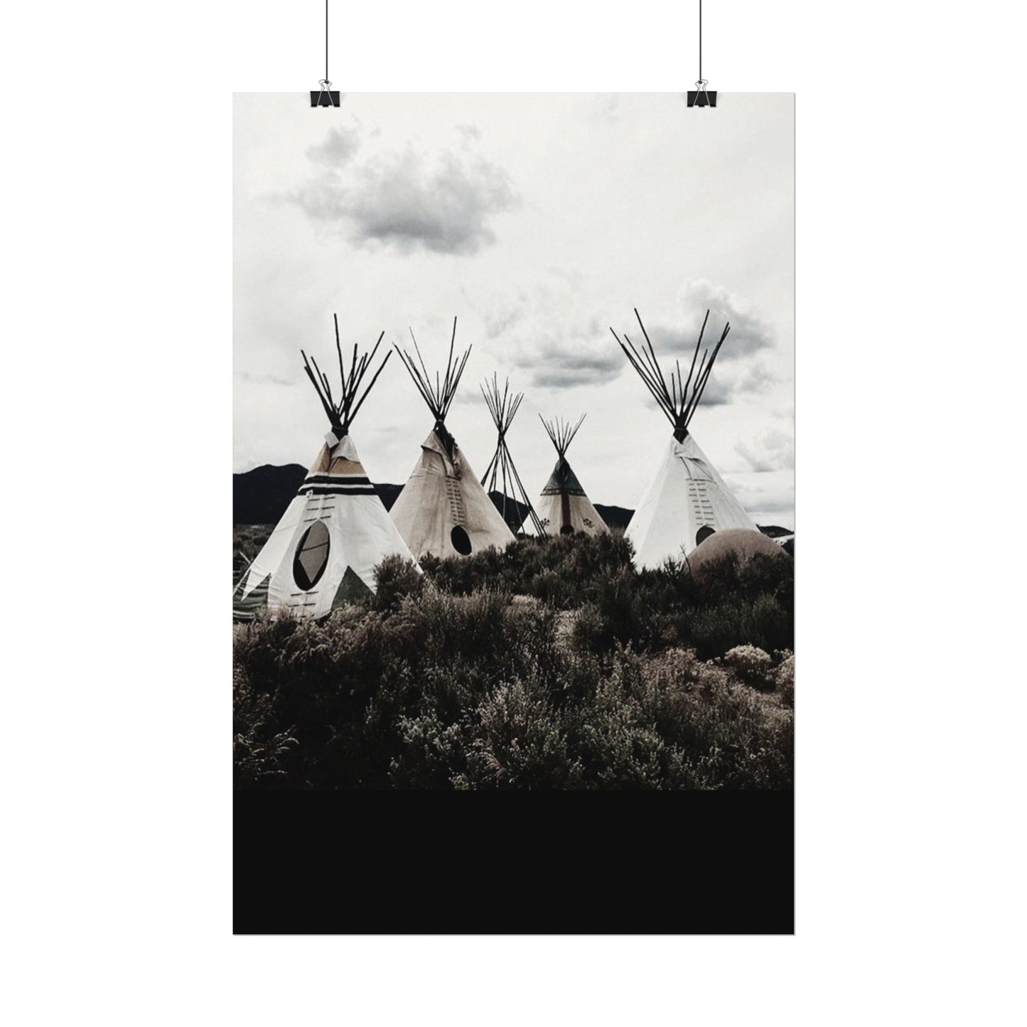 Echos Of The Plains– Western Textured Watercolor Matte Posters