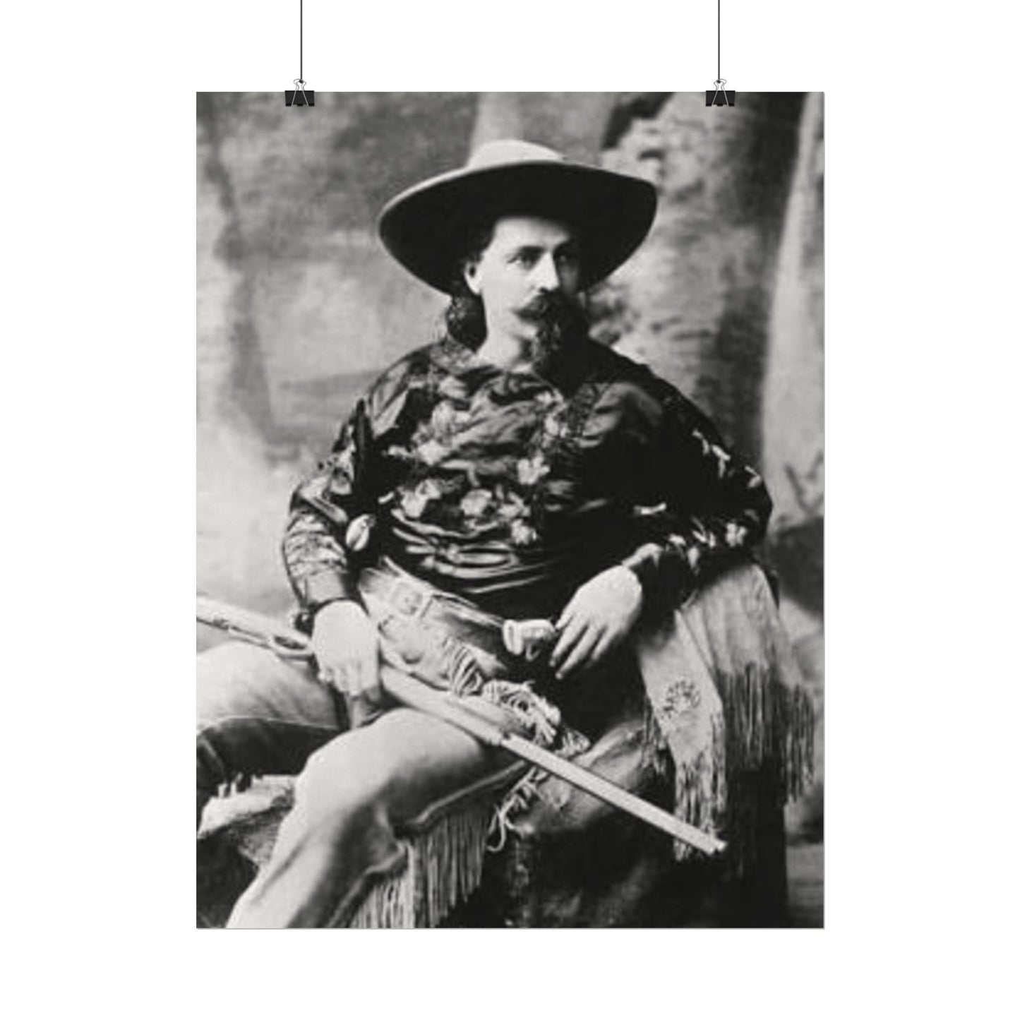 Wild Bill – Western Textured Watercolor Matte Posters