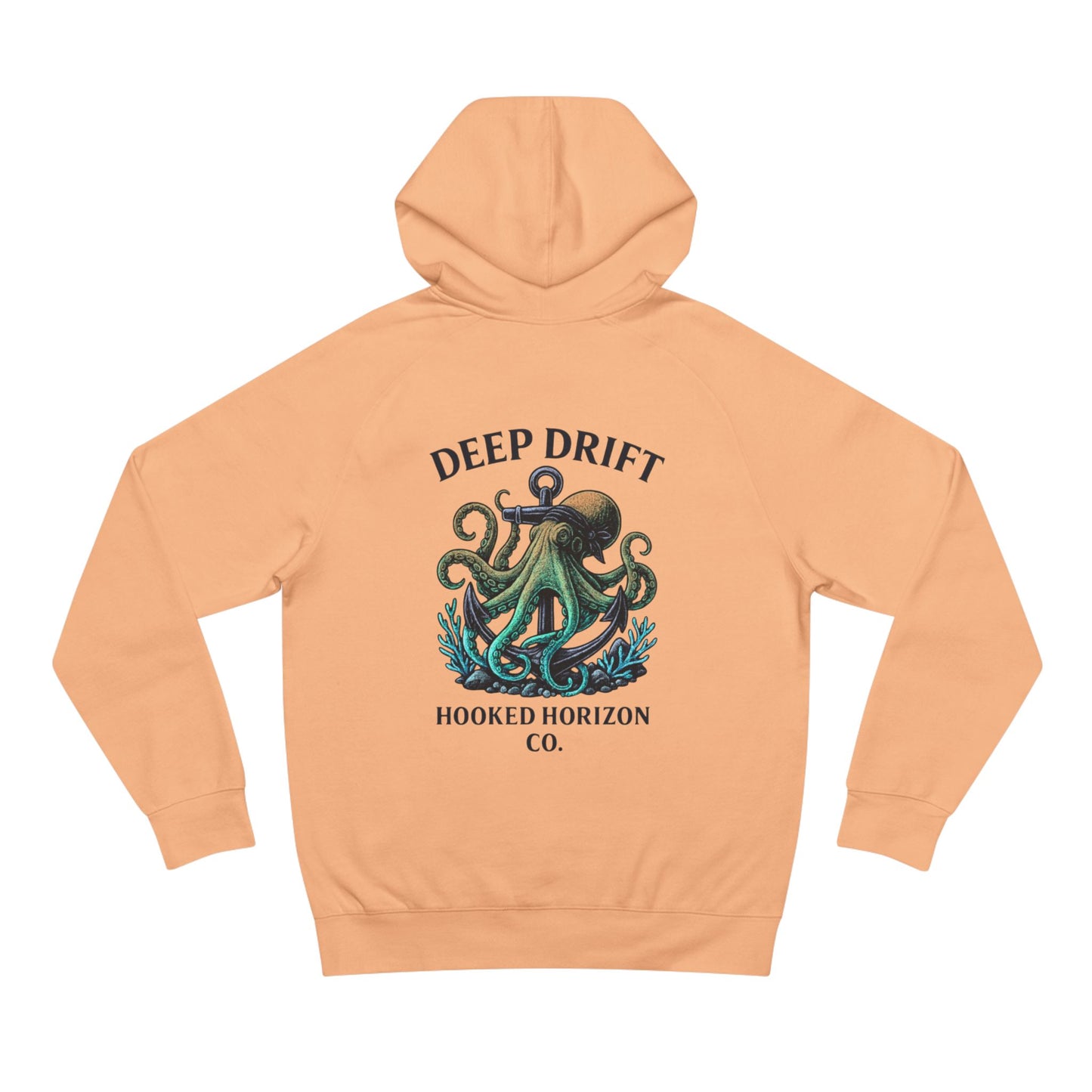 Deep Drift Octopus Unisex Hoodie, Cozy Sweatshirt, Ocean-Themed Apparel, Gift for Sea Lovers, Adventure Wear, Casual Fashion