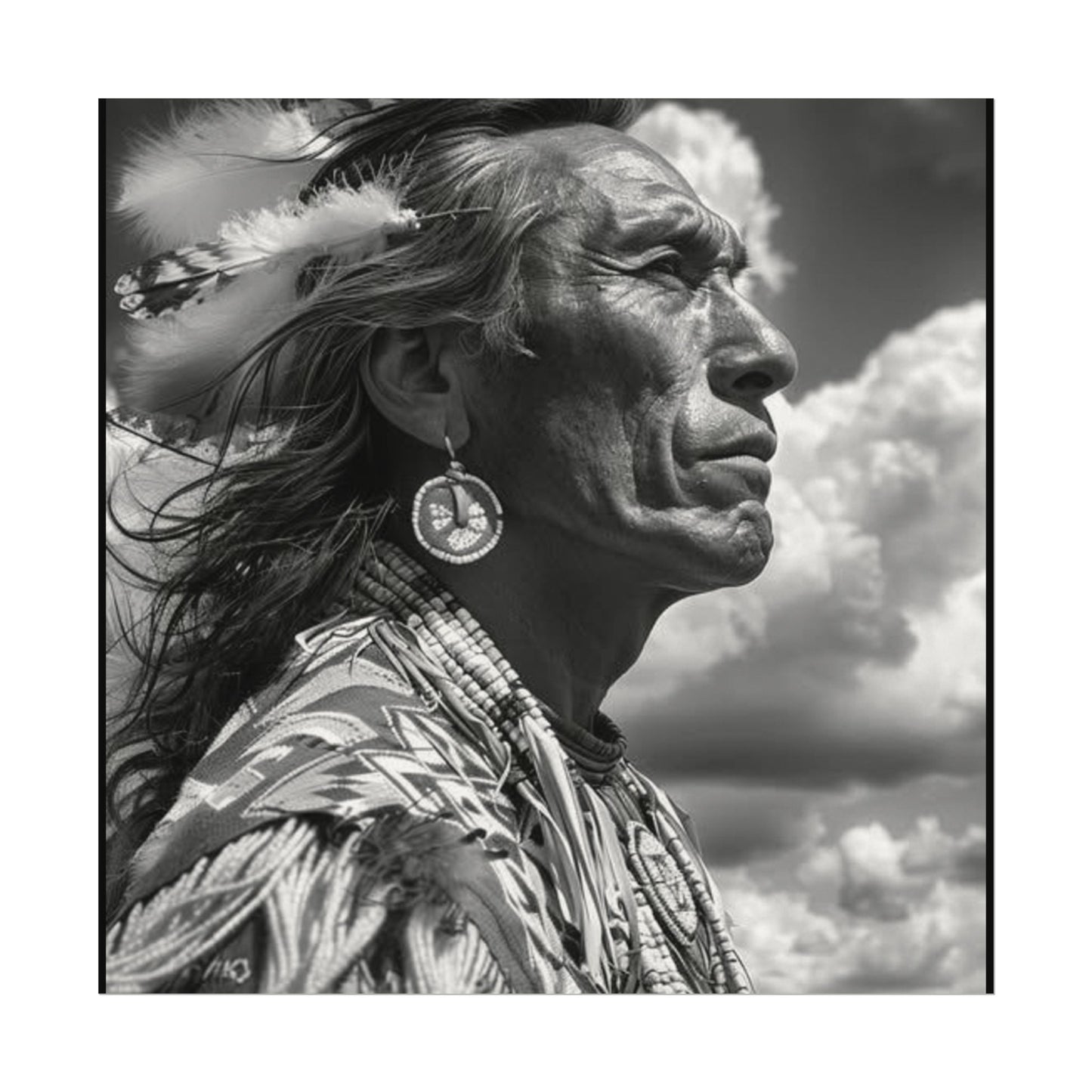 The Ancestral Winds Are Calling  – Western Textured Watercolor Matte Posters