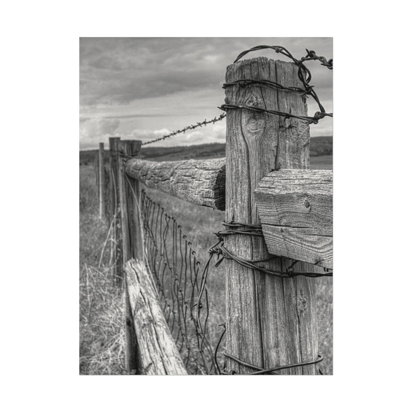 What Lies Between Frontiers– Western Textured Watercolor Matte Posters