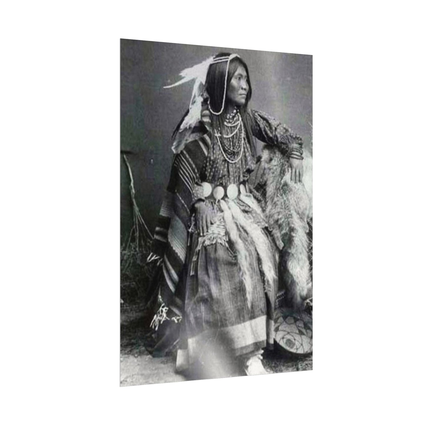 Courage & Strength – Western Textured Watercolor Matte Posters