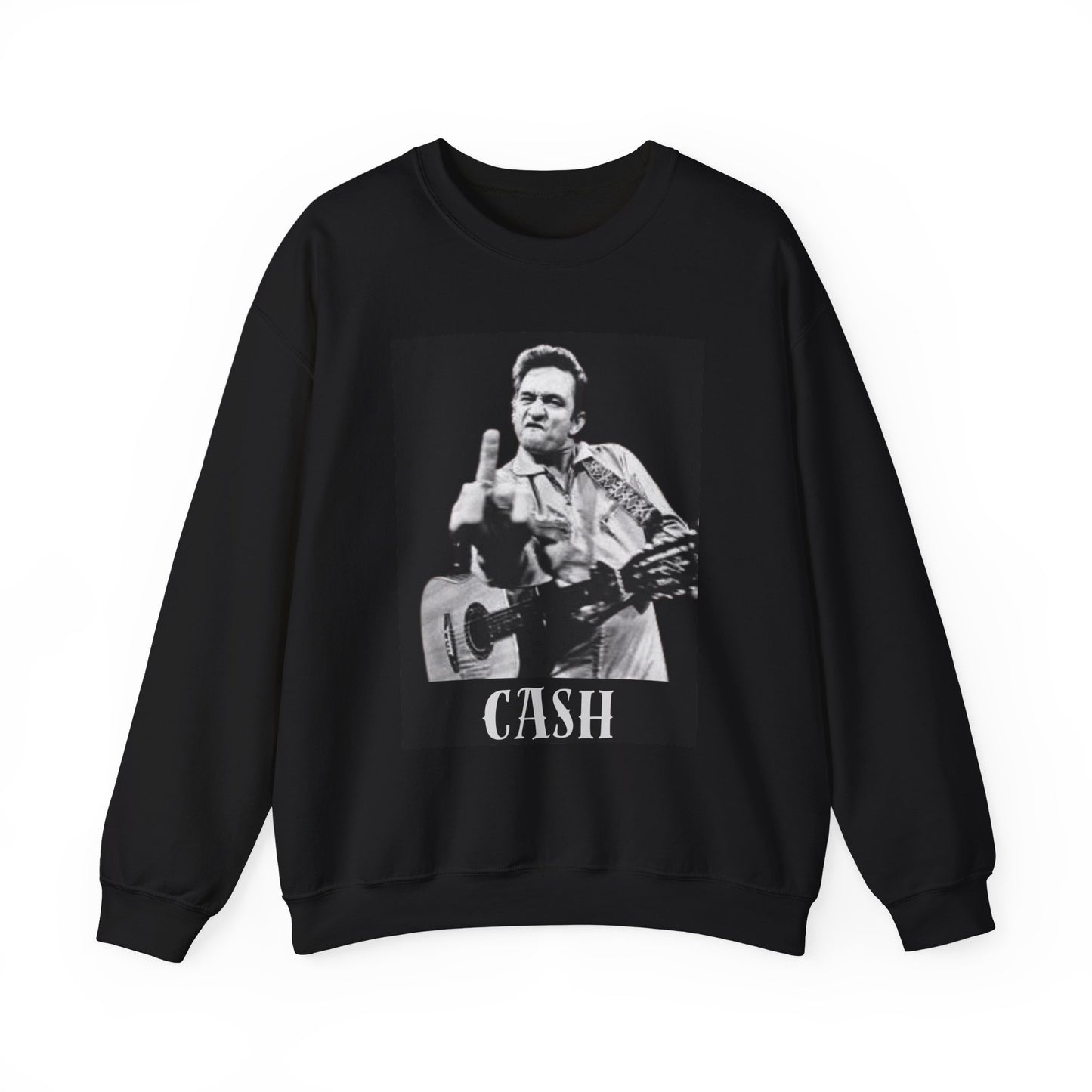 Vintage Cash Crewneck Sweatshirt | Retro Music Apparel, Rock Lover Gift, Unisex Cozy Top, Perfect for Concerts