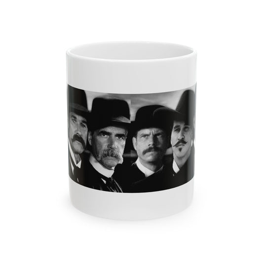 Vintage Western Themed Ceramic Mug, Unique Gift for Cowboy Fans, Perfect for Home or Office, 11oz & 15oz Sizes, Classic Americana