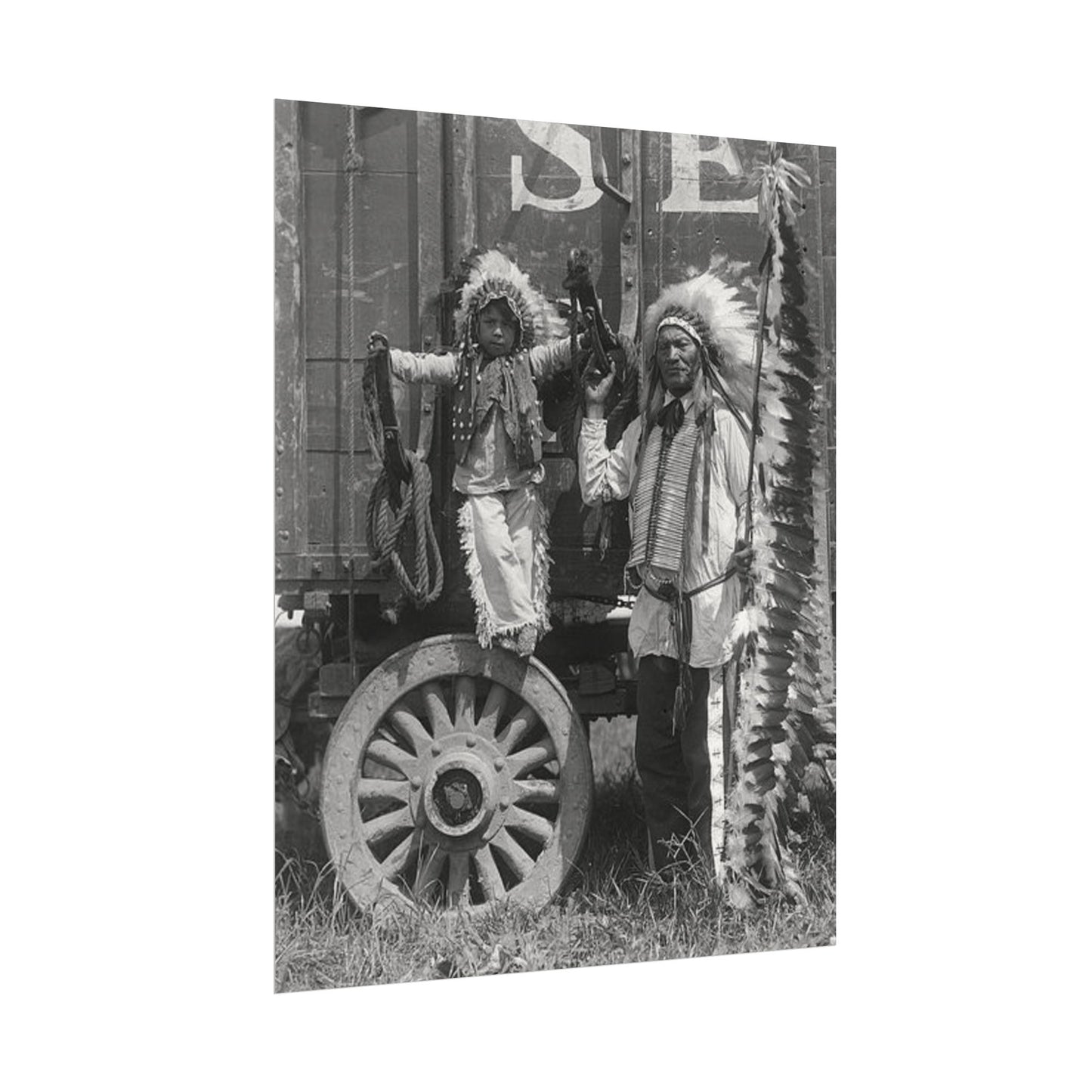 Small Hamds Big Spirit – Western Textured Watercolor Matte Posters