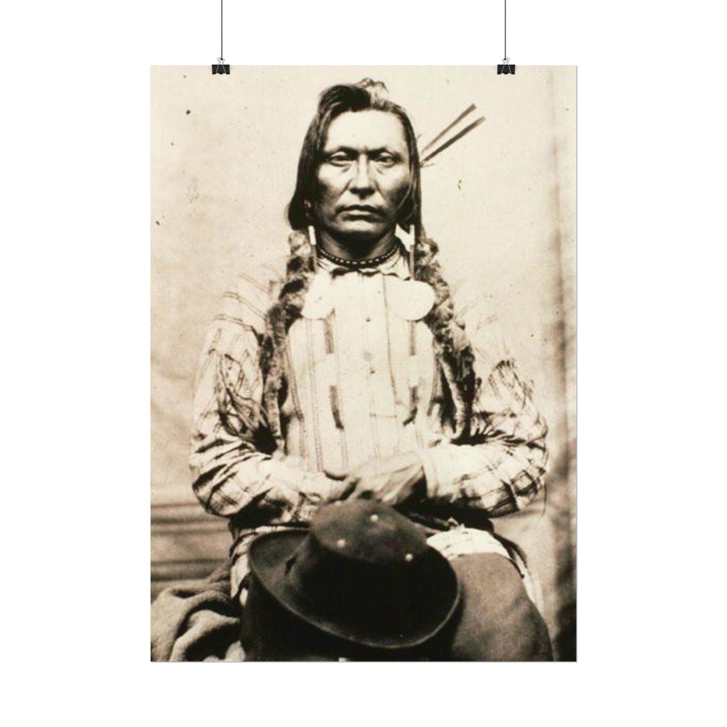 Shadow Warrior – Western Textured Watercolor Matte Posters