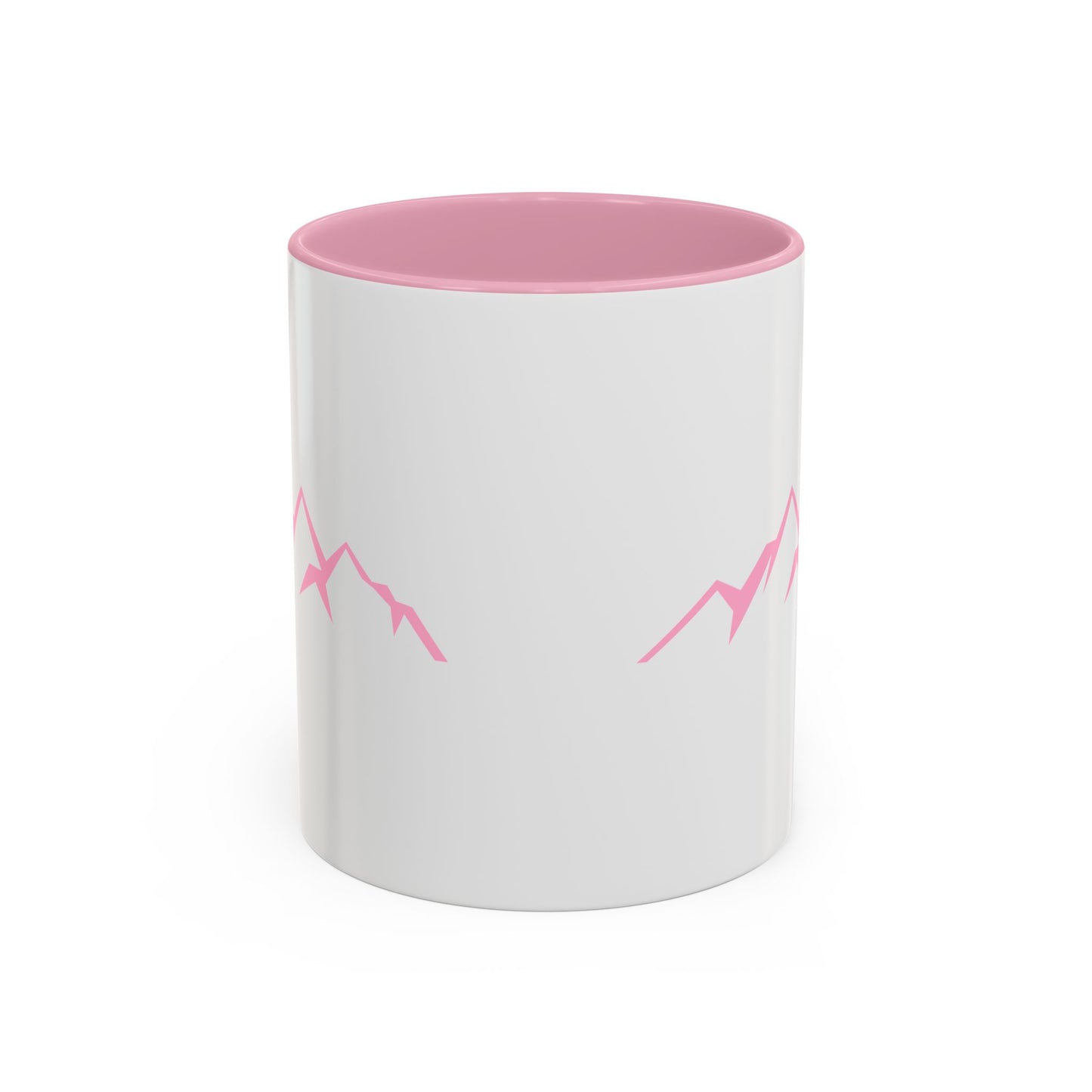 Mountain Vibes Mug | Colorful Coffee Mug | Artistic Drinkware | Gift for Nature Lovers | Hiking, Adventure, Pink Mountains