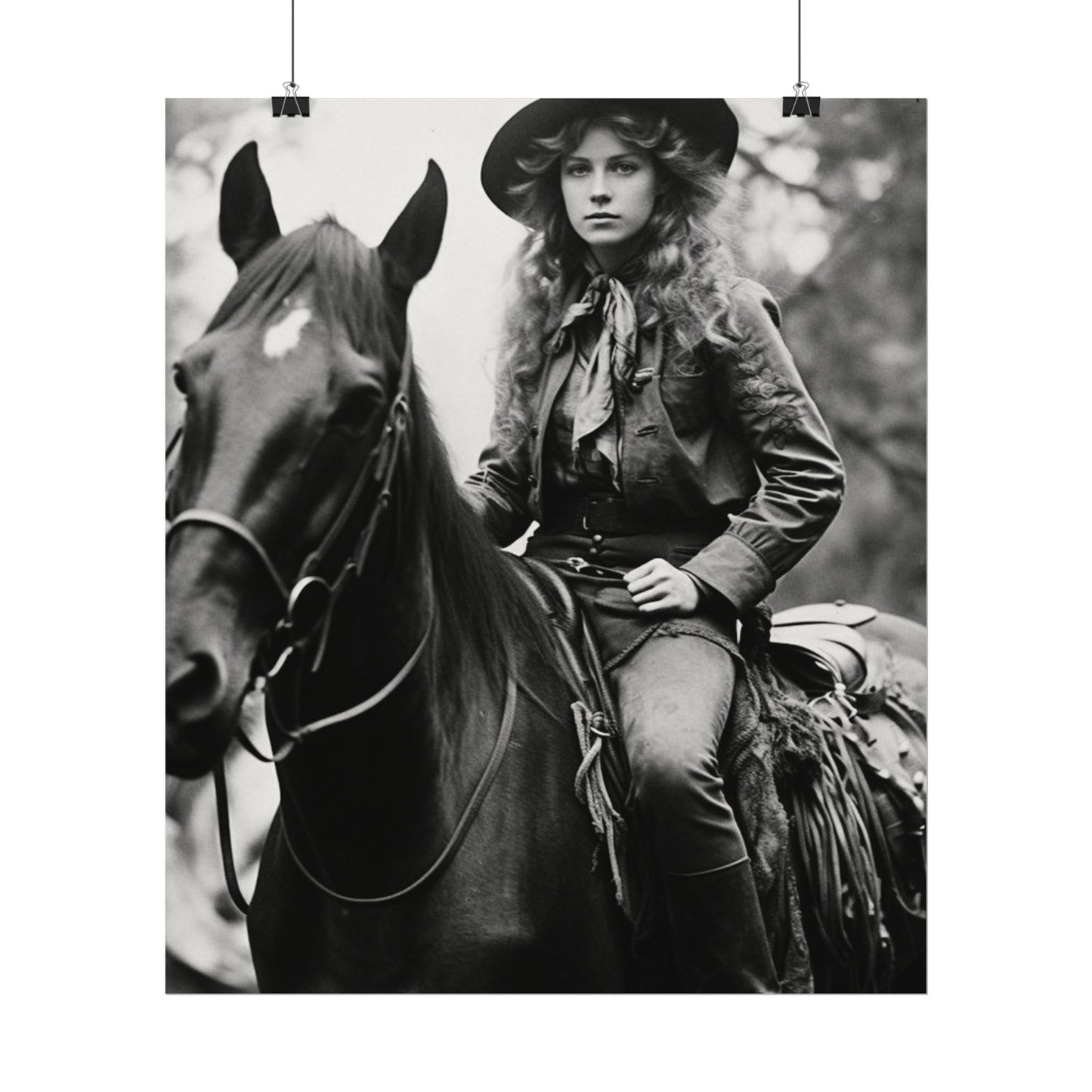 Legacy In Leather & Stone– Western Textured Watercolor Matte Posters