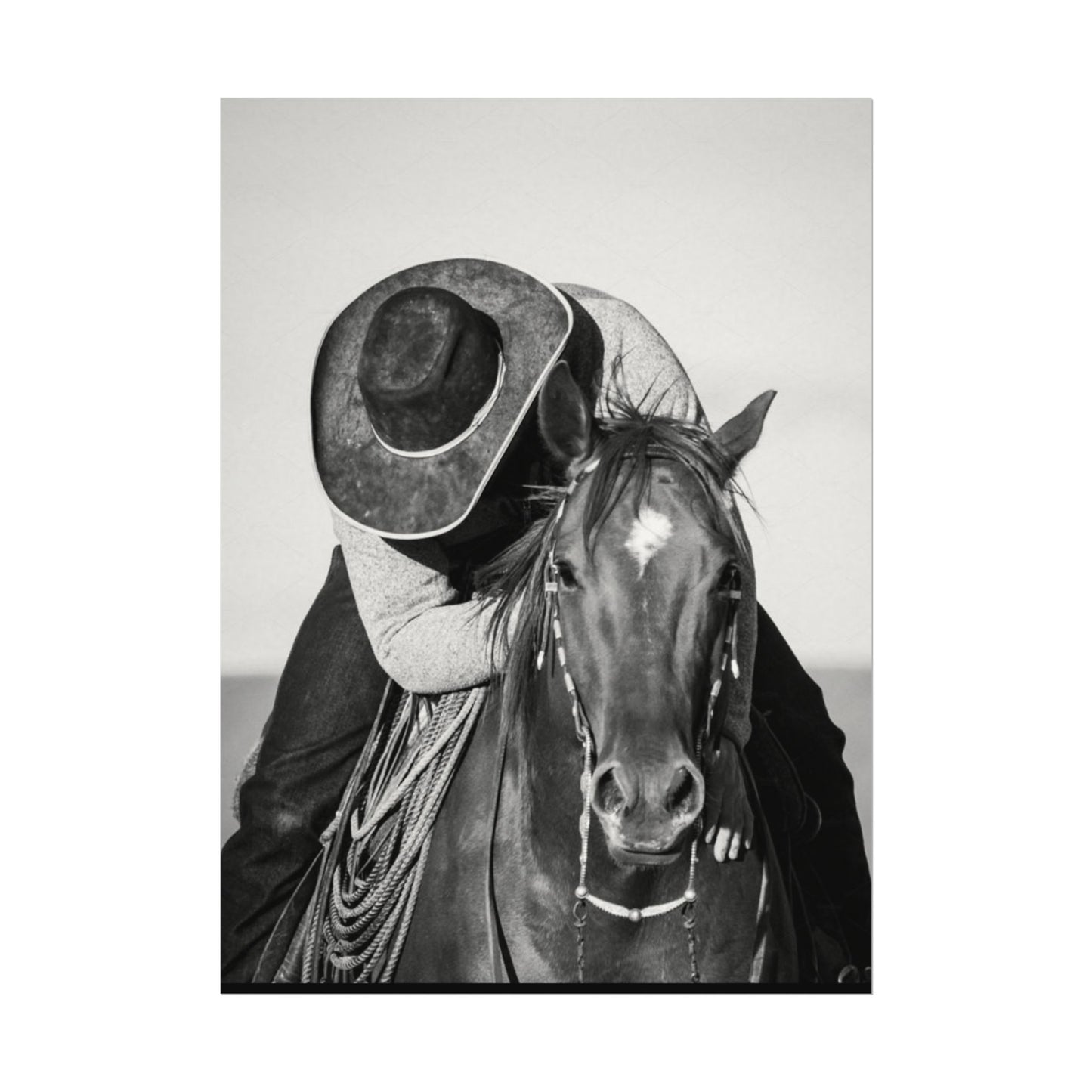 Where The Trail Ends – Western Textured Watercolor Matte Posters