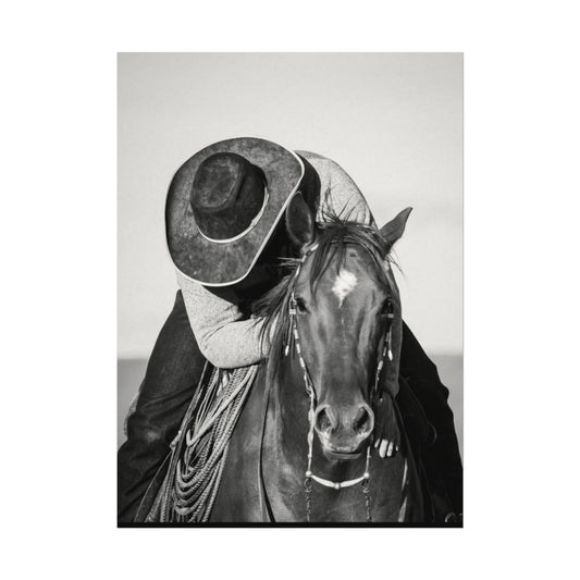 Where The Trail Ends – Western Textured Watercolor Matte Posters