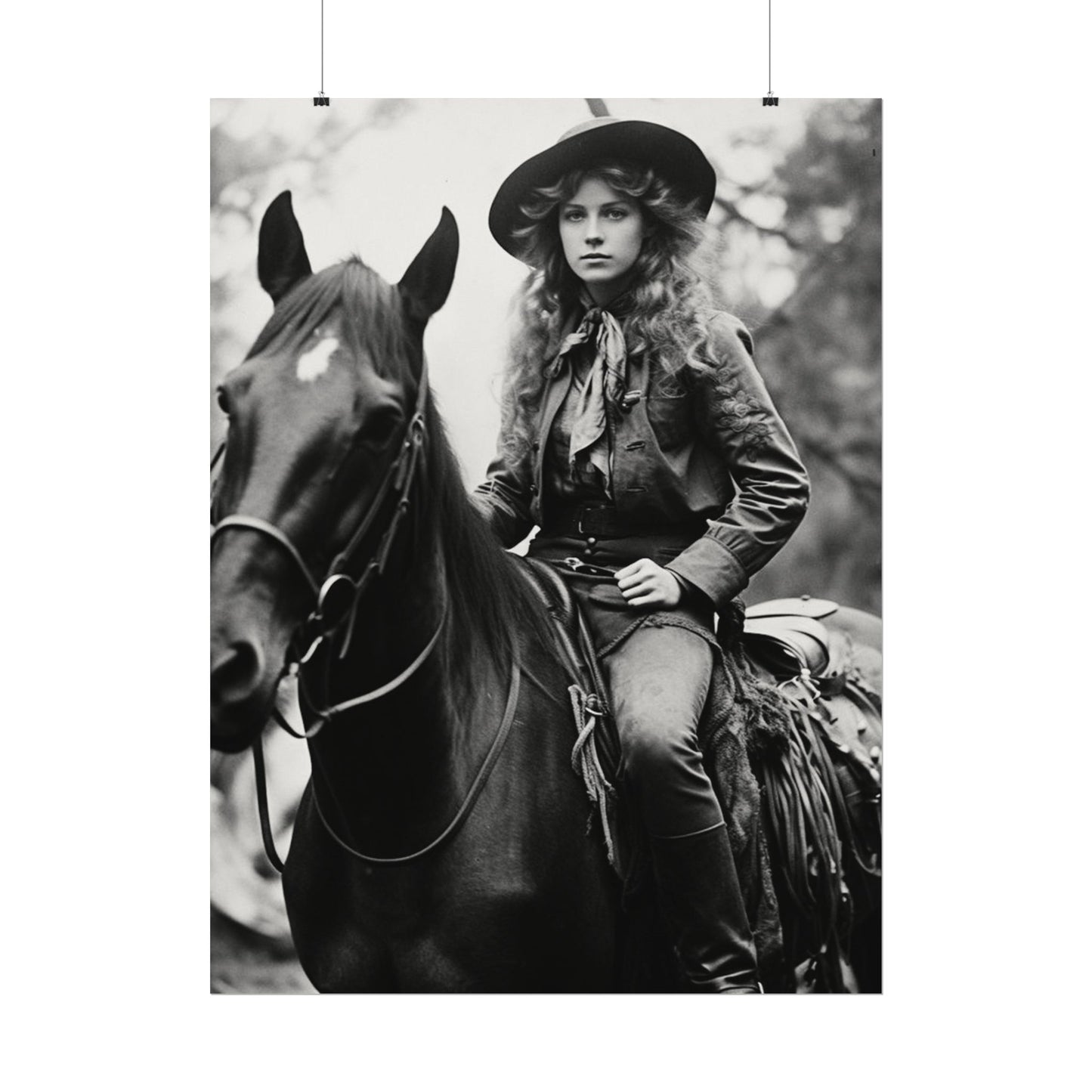 Legacy In Leather & Stone– Western Textured Watercolor Matte Posters