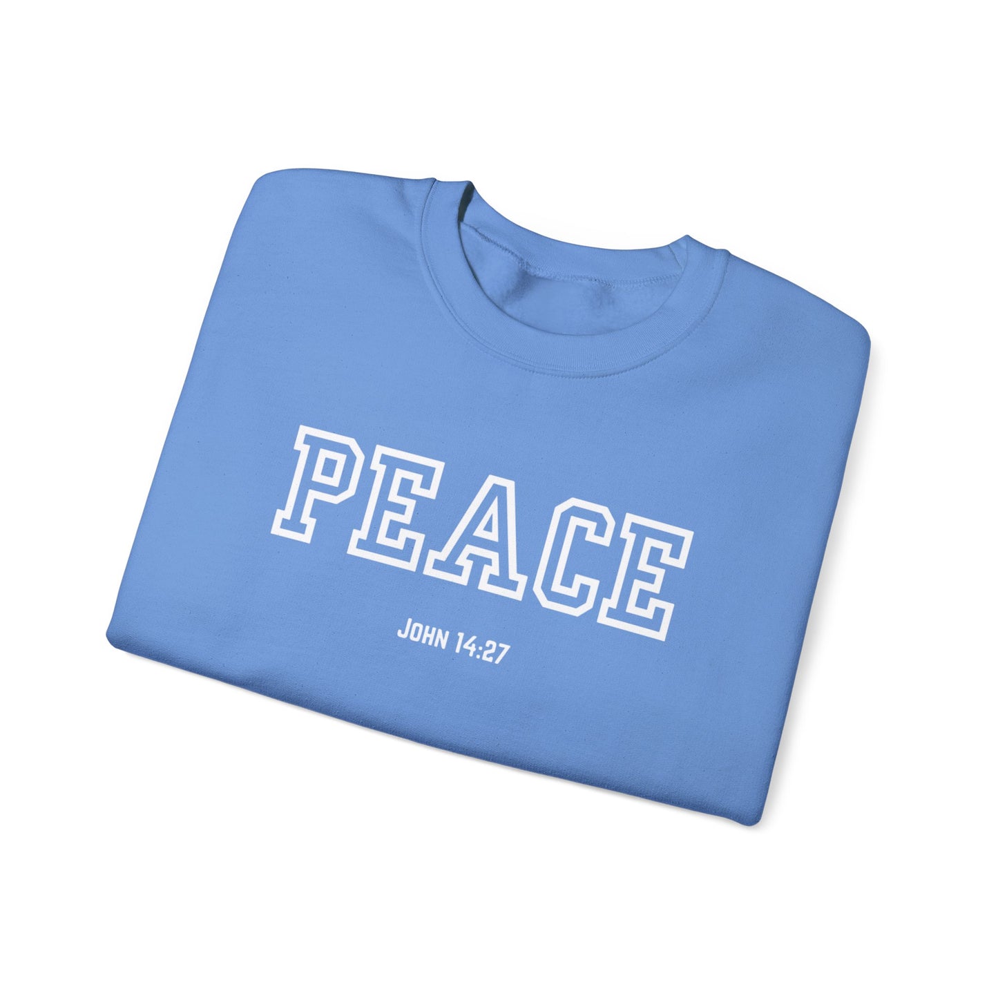 Unisex Peace Sweatshirt | Cozy Crewneck for Comfort, Faith & Hope | Perfect Gift for Family, Friends, and Holidays | Inspirational Apparel,