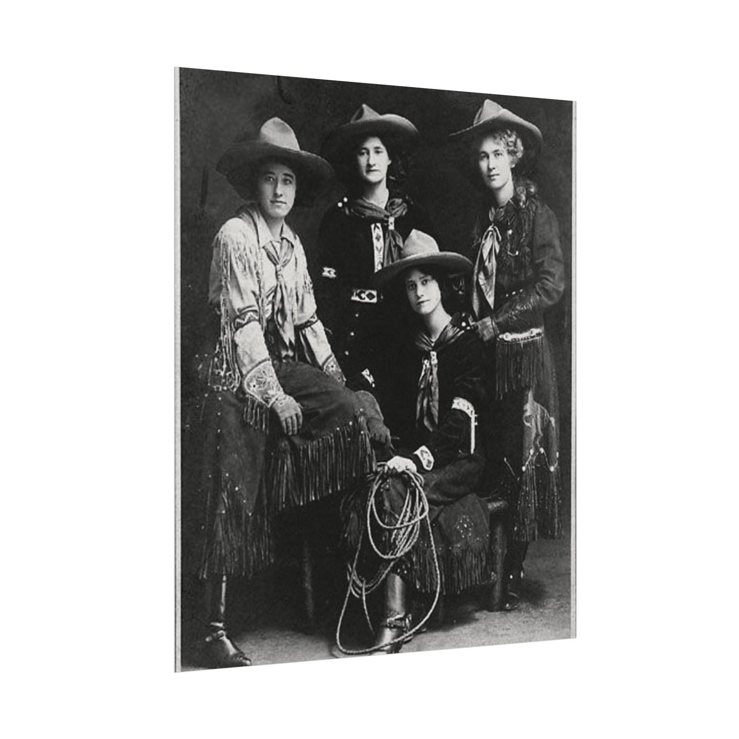 Daughters Of The Frontier – Western Textured Watercolor Matte Posters