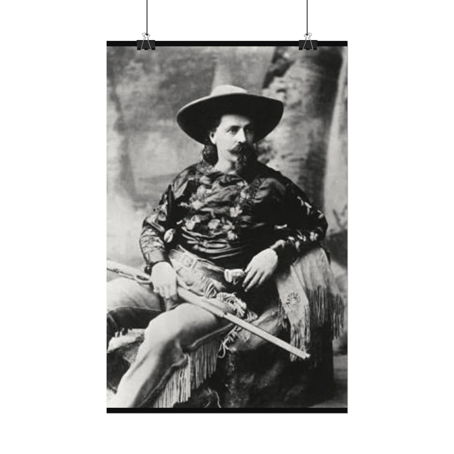 Wild Bill – Western Textured Watercolor Matte Posters