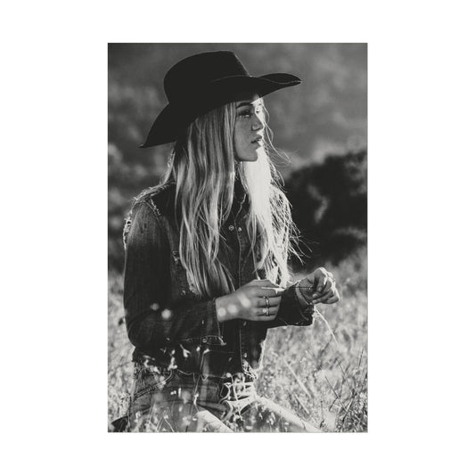 We Ride At Dawn Western Heritage Cowgirl Textured Watercolor Matte Posters