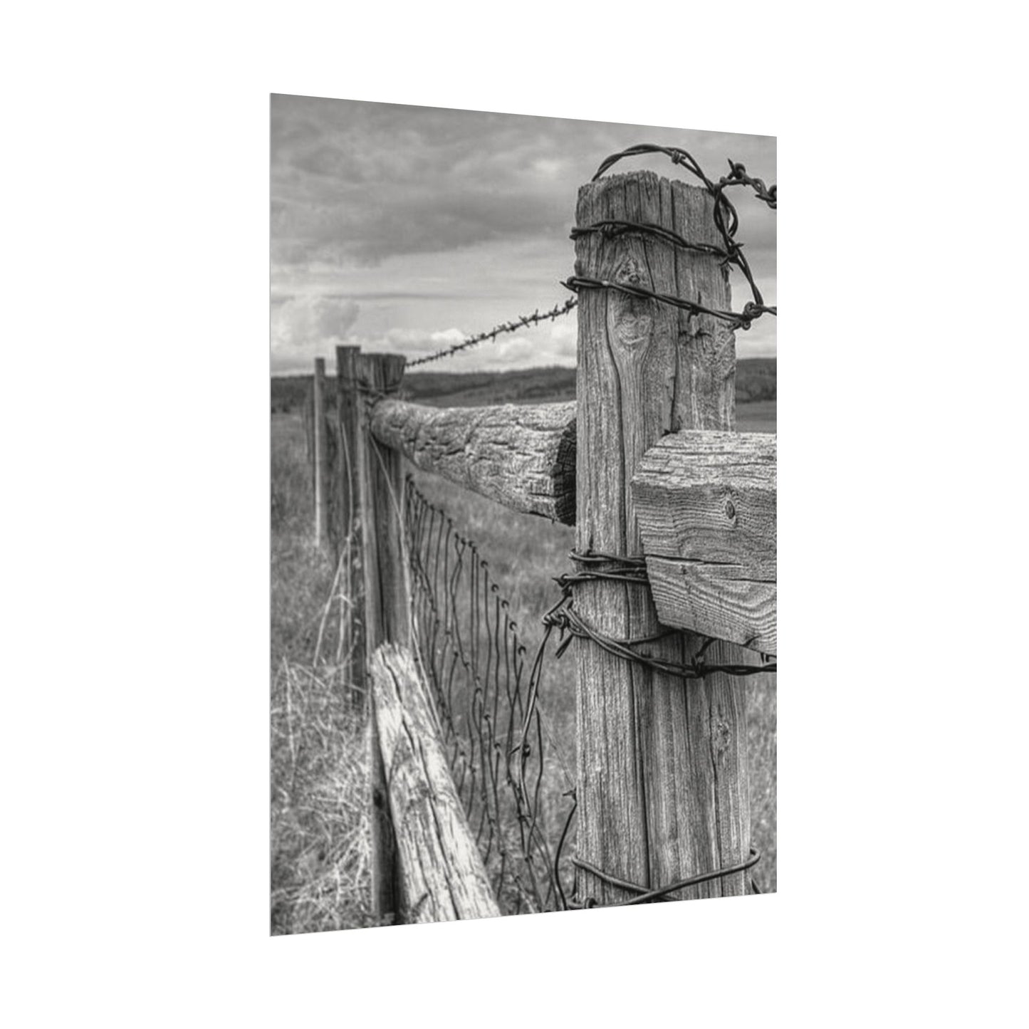 What Lies Between Frontiers– Western Textured Watercolor Matte Posters