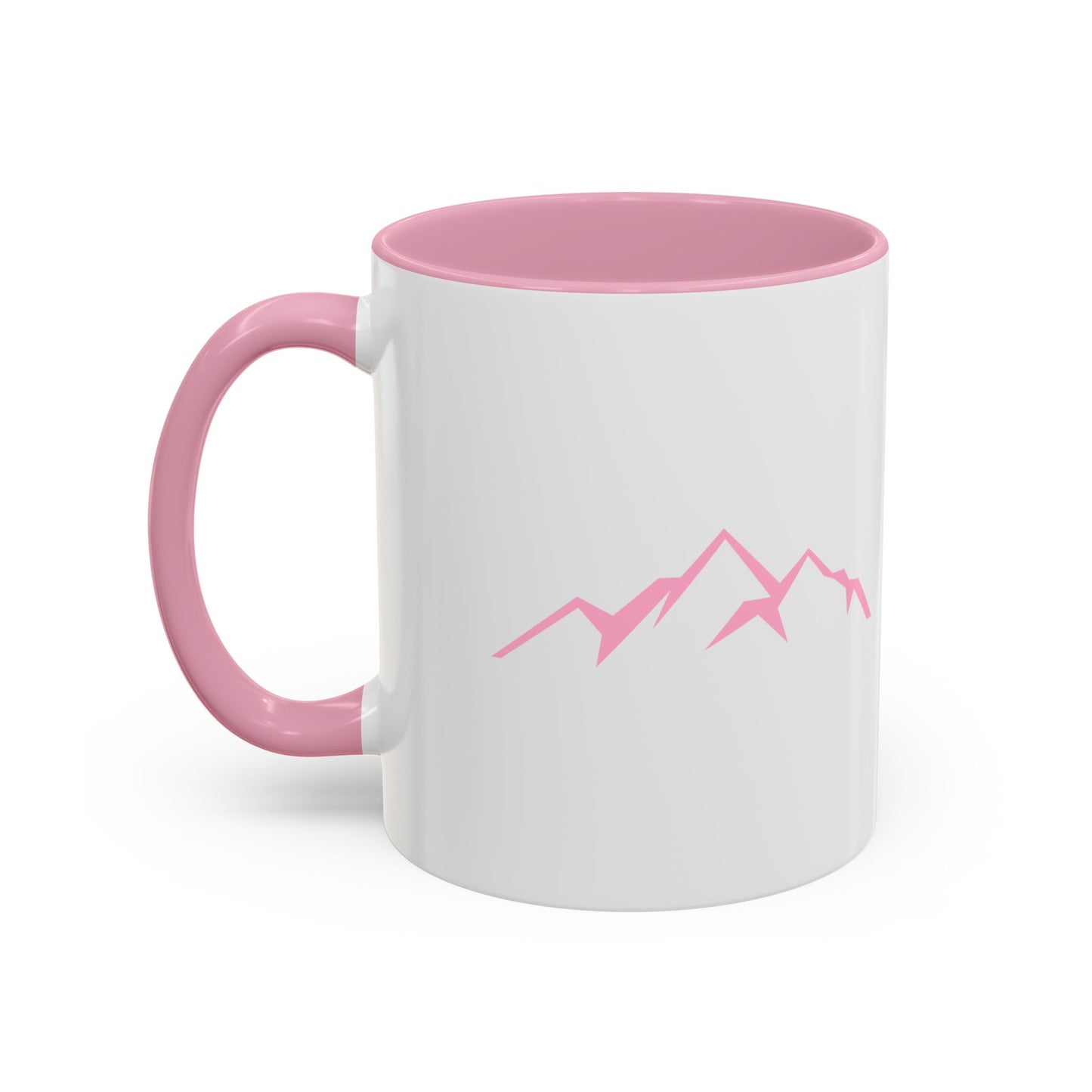 Mountain Vibes Mug | Colorful Coffee Mug | Artistic Drinkware | Gift for Nature Lovers | Hiking, Adventure, Pink Mountains