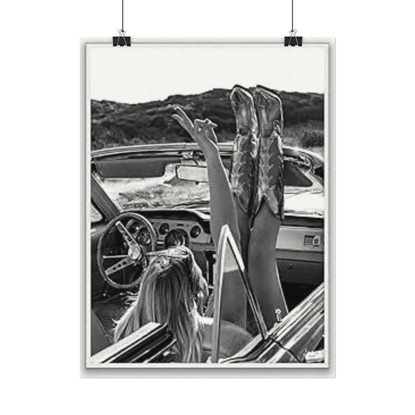 Wild At Heart – Western Textured Watercolor Matte Posters