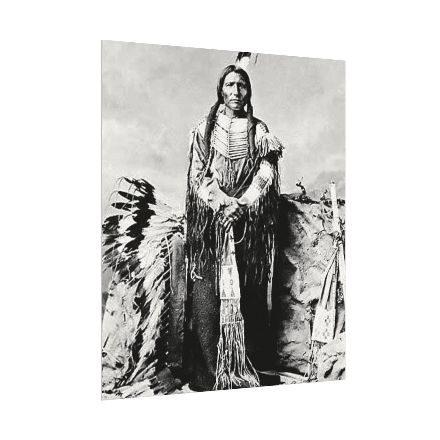 Enduring Spirit– Western Textured Watercolor Matte Posters