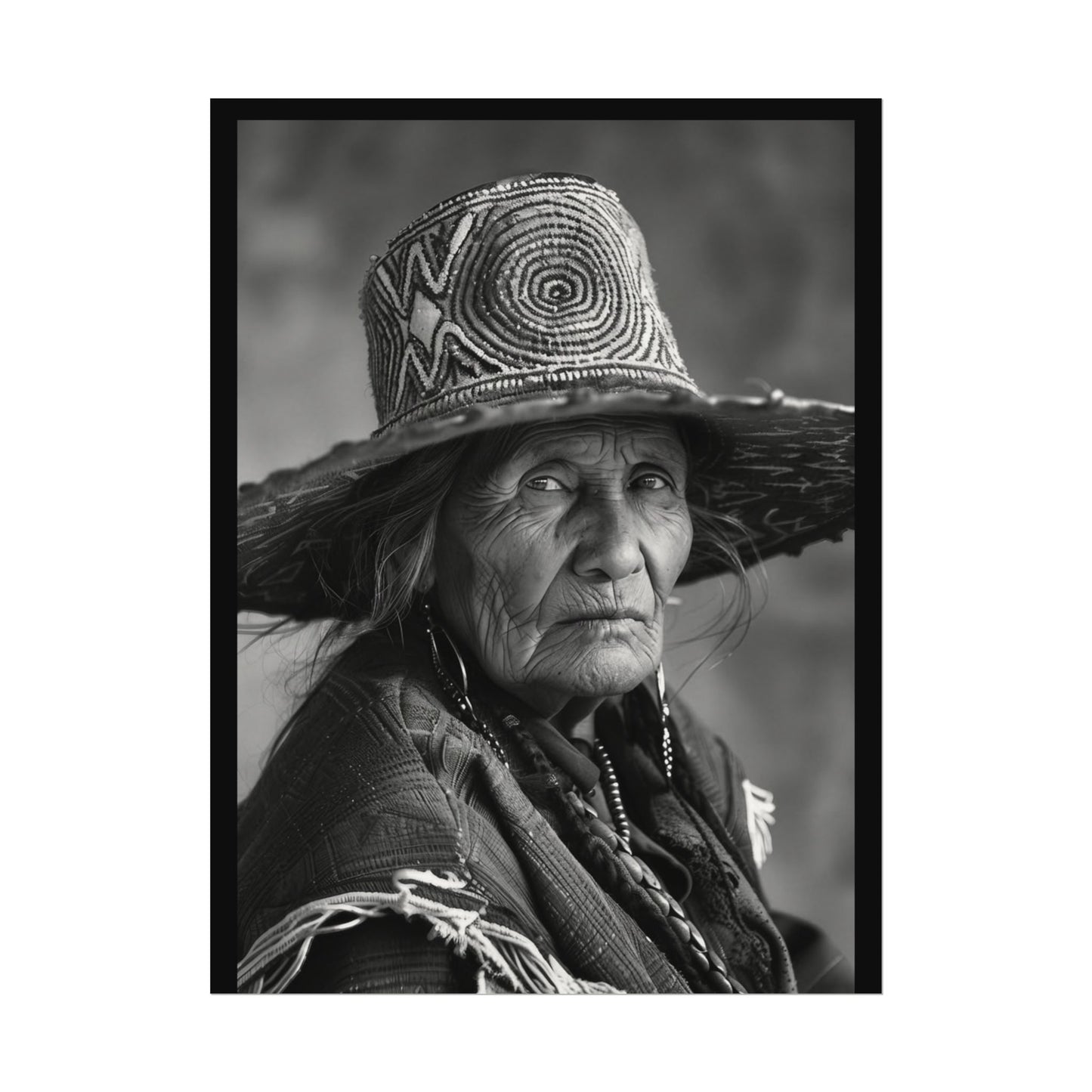 Eyes Of The Ancestors – Western Textured Watercolor Matte Posters