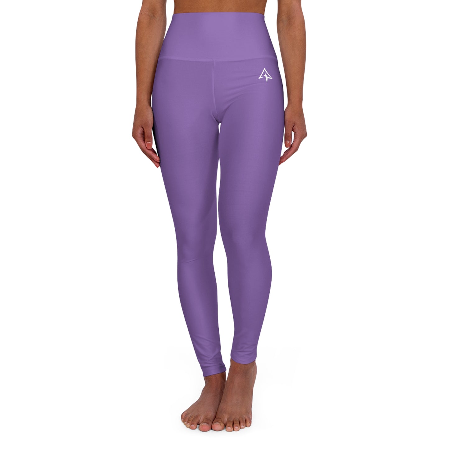 Purple High Waisted Yoga Leggings - Purple, Comfortable Activewear, Fitness Pants, Ideal for Gym, Yoga, and Weekend Brunch