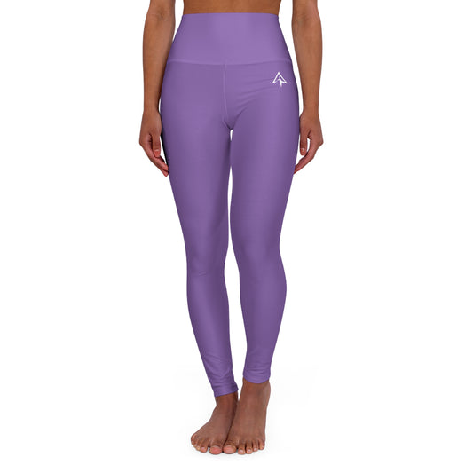 Purple High Waisted Yoga Leggings - Purple, Comfortable Activewear, Fitness Pants, Ideal for Gym, Yoga, and Weekend Brunch