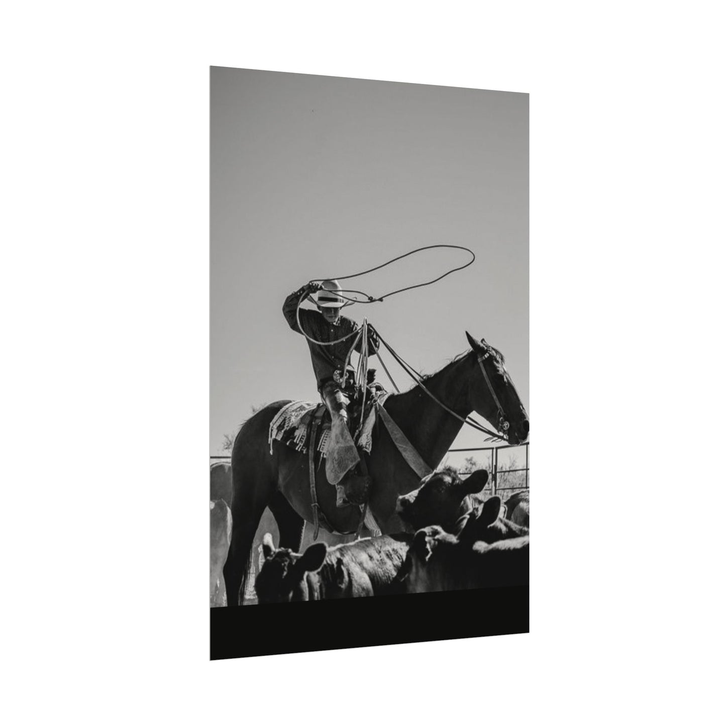 Cowboy Up – Western Textured Watercolor Matte Posters