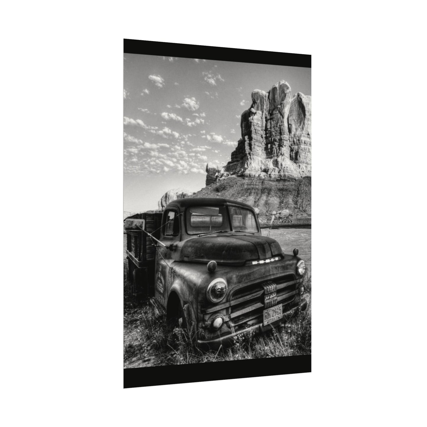 Rust & Wreckage – Western Textured Watercolor Matte Posters