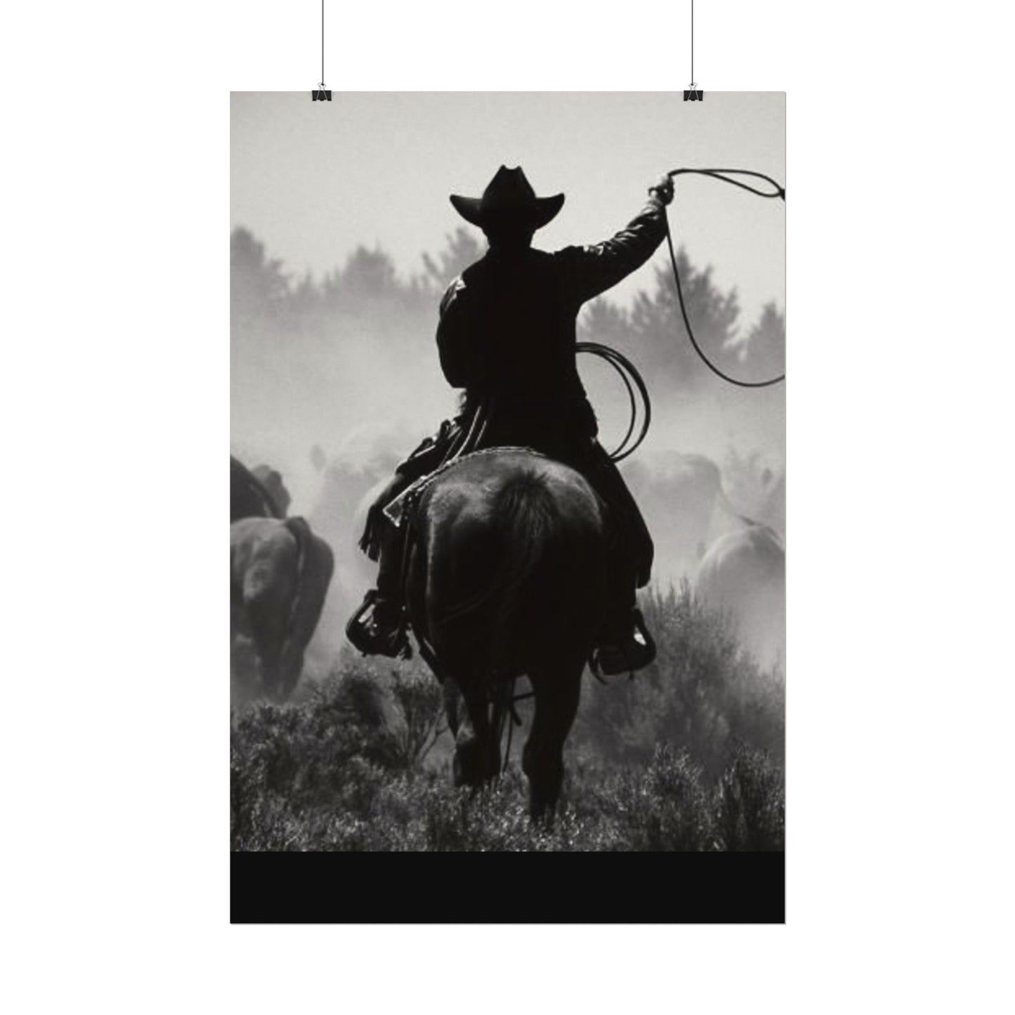 Bones Of The West  – Western Textured Watercolor Matte Posters