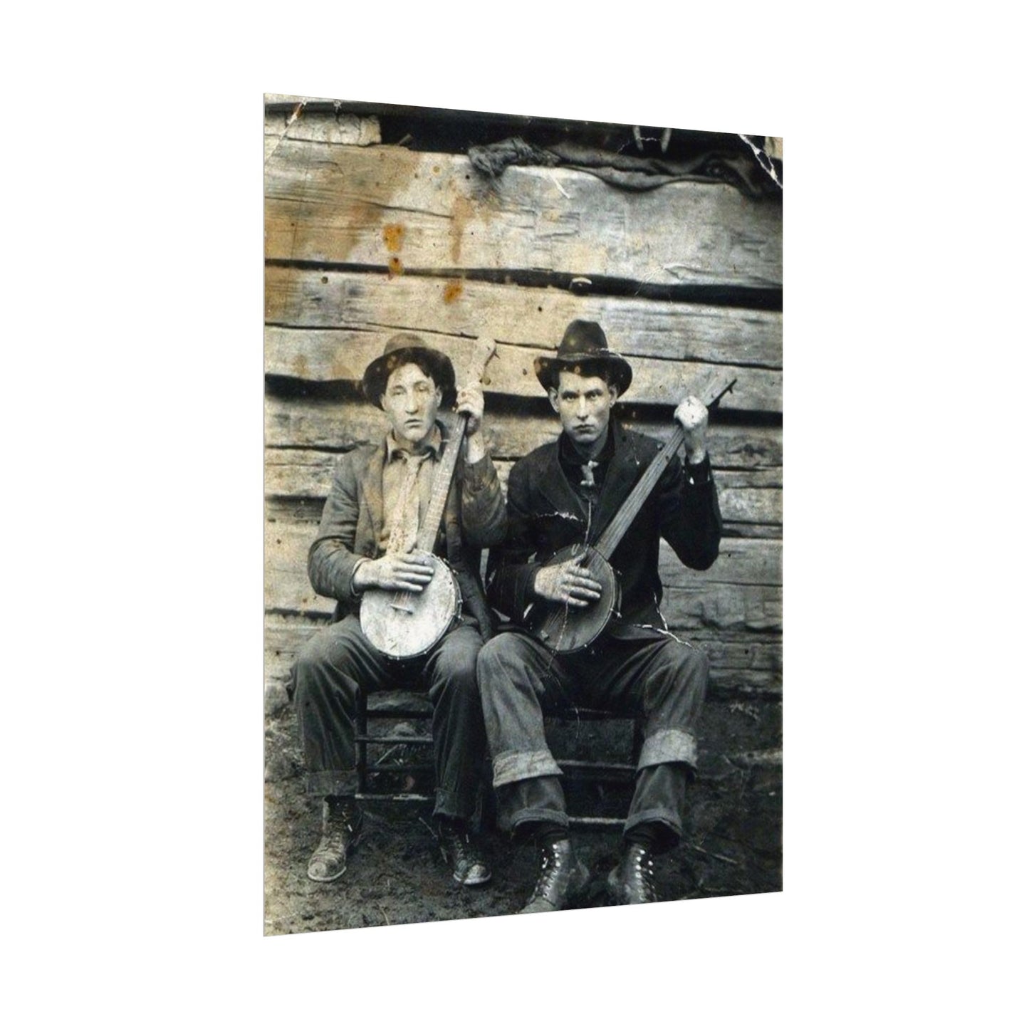 Mountain Music – Western Textured Watercolor Matte Posters