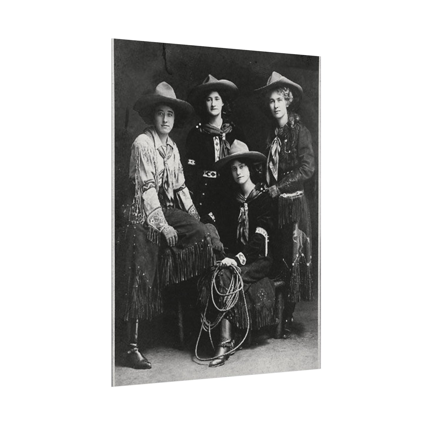 Daughters Of The Frontier – Western Textured Watercolor Matte Posters