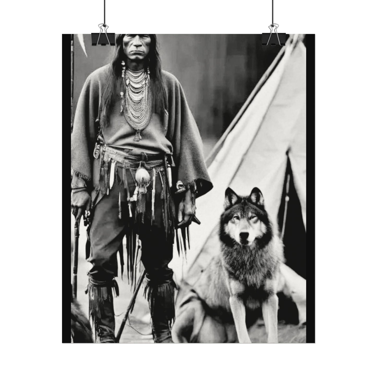 Mans Best Friend – Western Textured Watercolor Matte Posters