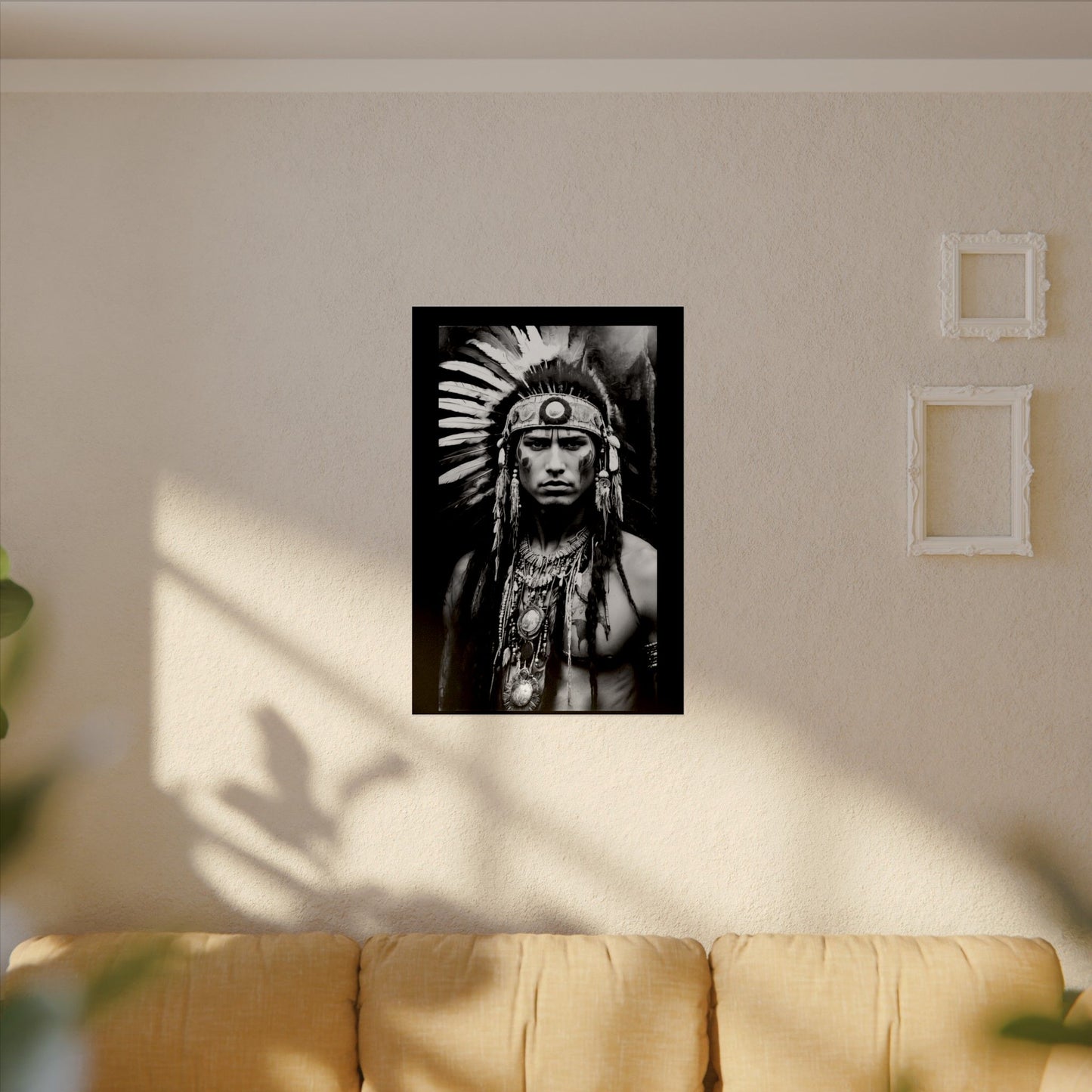 Strength In Stillness– Western Textured Watercolor Matte Posters