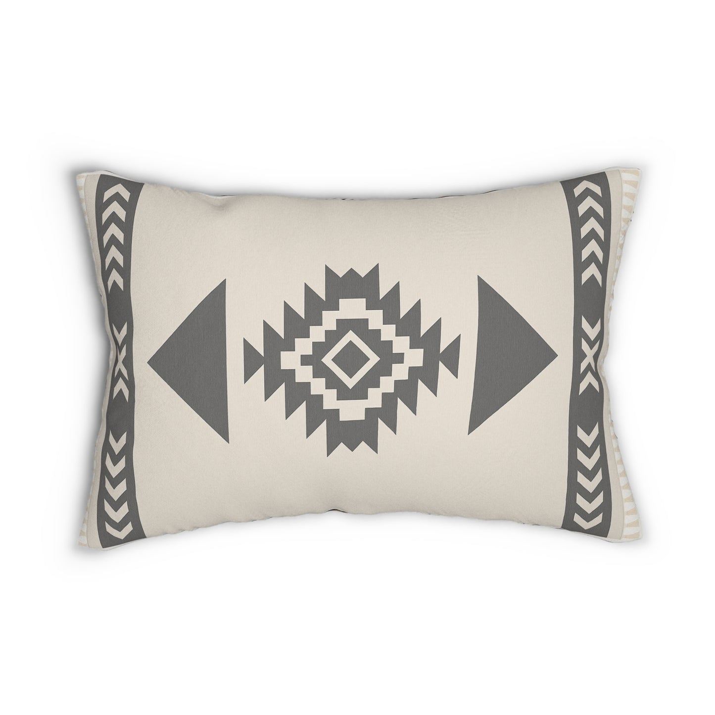 2 In 1 Brown & Stone White Western Pattern Lumbar Pillow, Farmhouse Decor, Cozy Home Accent, Unique Gift for Animal Lovers, Boho Cushion