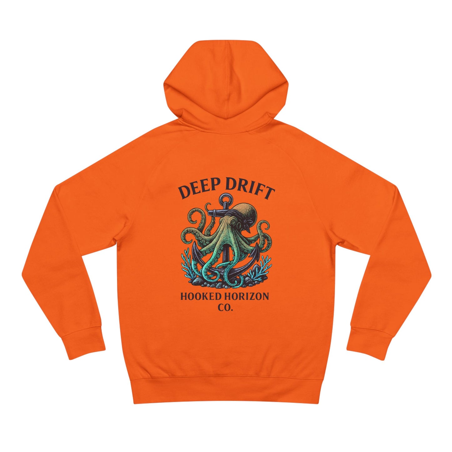 Deep Drift Octopus Unisex Hoodie, Cozy Sweatshirt, Ocean-Themed Apparel, Gift for Sea Lovers, Adventure Wear, Casual Fashion