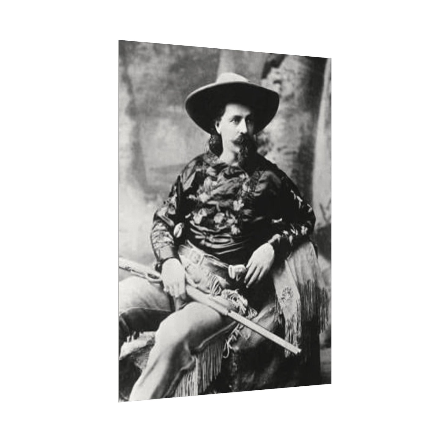 Wild Bill – Western Textured Watercolor Matte Posters