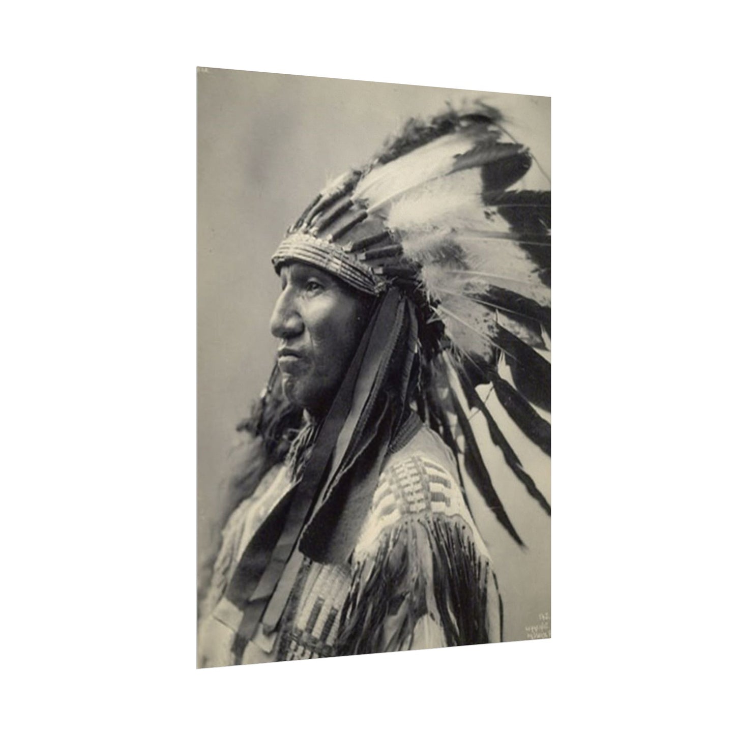 Black Rock Sioux – Western Textured Watercolor Matte Posters