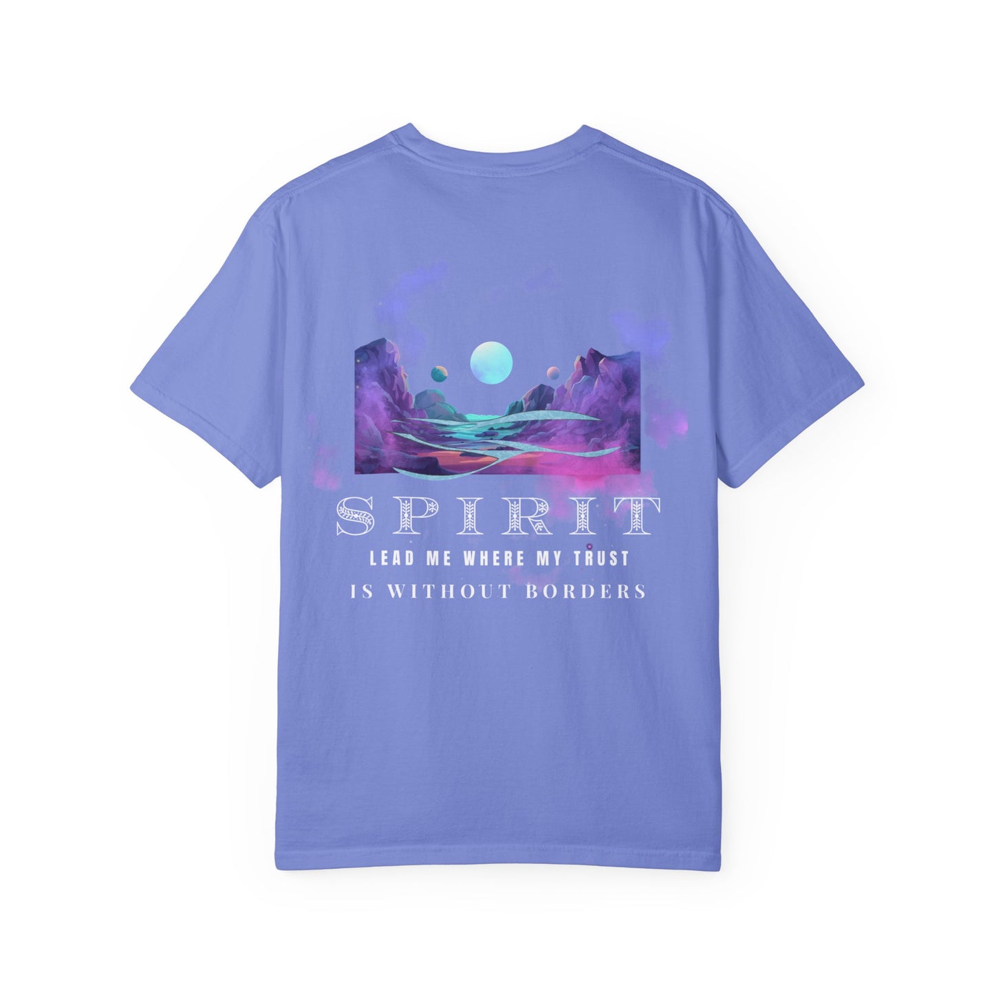 Spirit-Inspired Unisex Garment-Dyed T-shirt, Bohemian Vibes, Spiritual Gift, Meditation Shirt, Astrology Wear, Eco-Friendly Tee