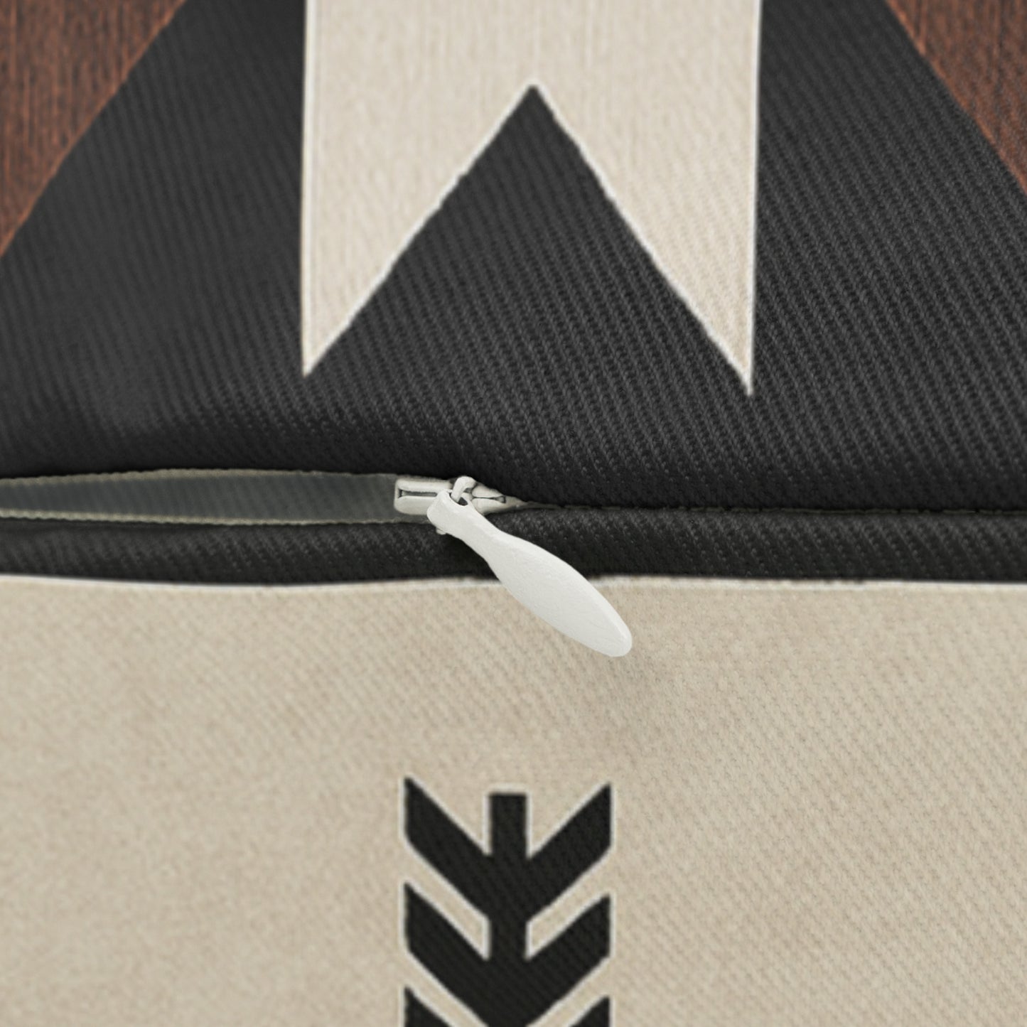 2 In 1 Tan & Black Western Pattern Lumbar Pillow, Farmhouse Decor, Cozy Home Accent, Unique Gift for Animal Lovers, Boho Cushion