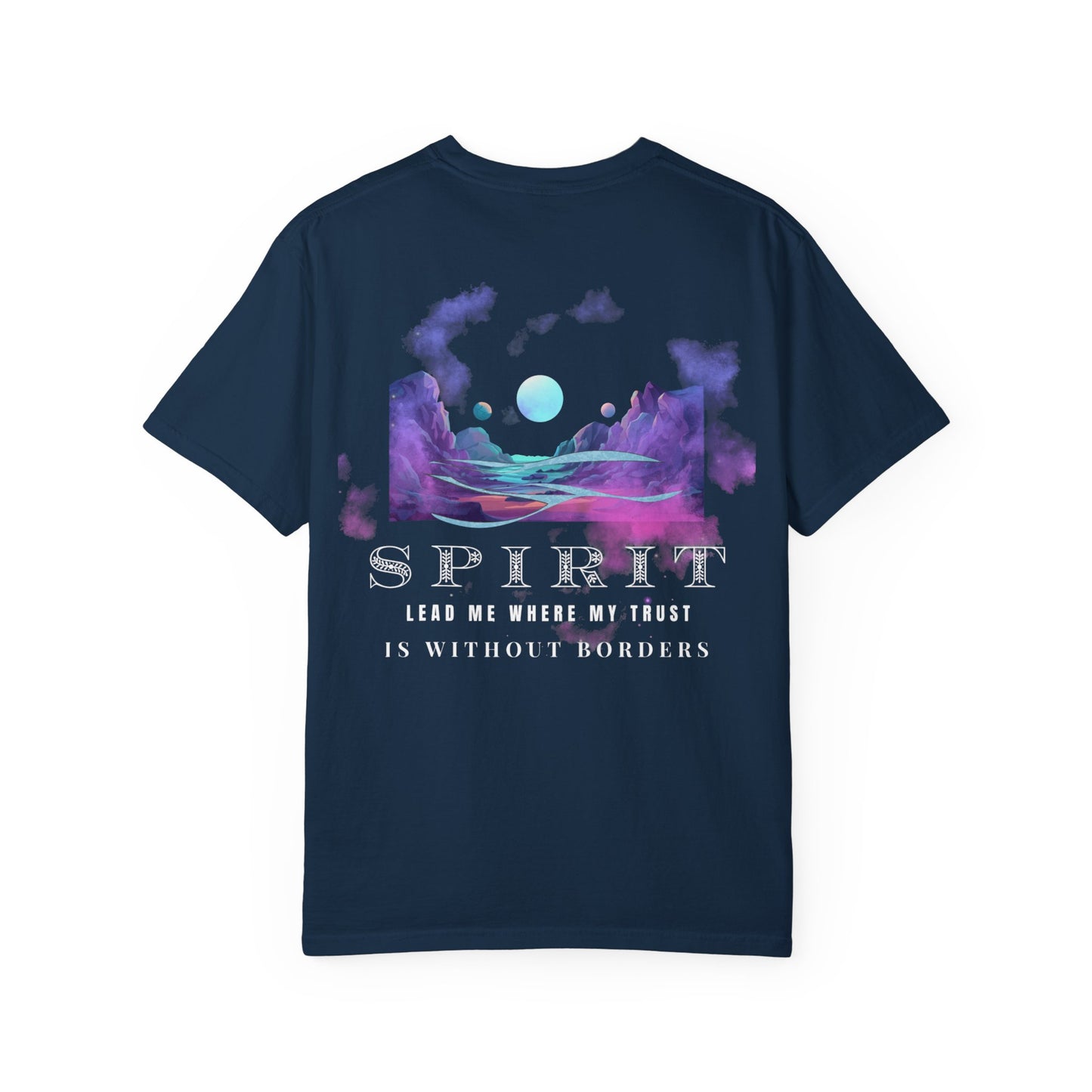 Spirit-Inspired Unisex Garment-Dyed T-shirt, Bohemian Vibes, Spiritual Gift, Meditation Shirt, Astrology Wear, Eco-Friendly Tee