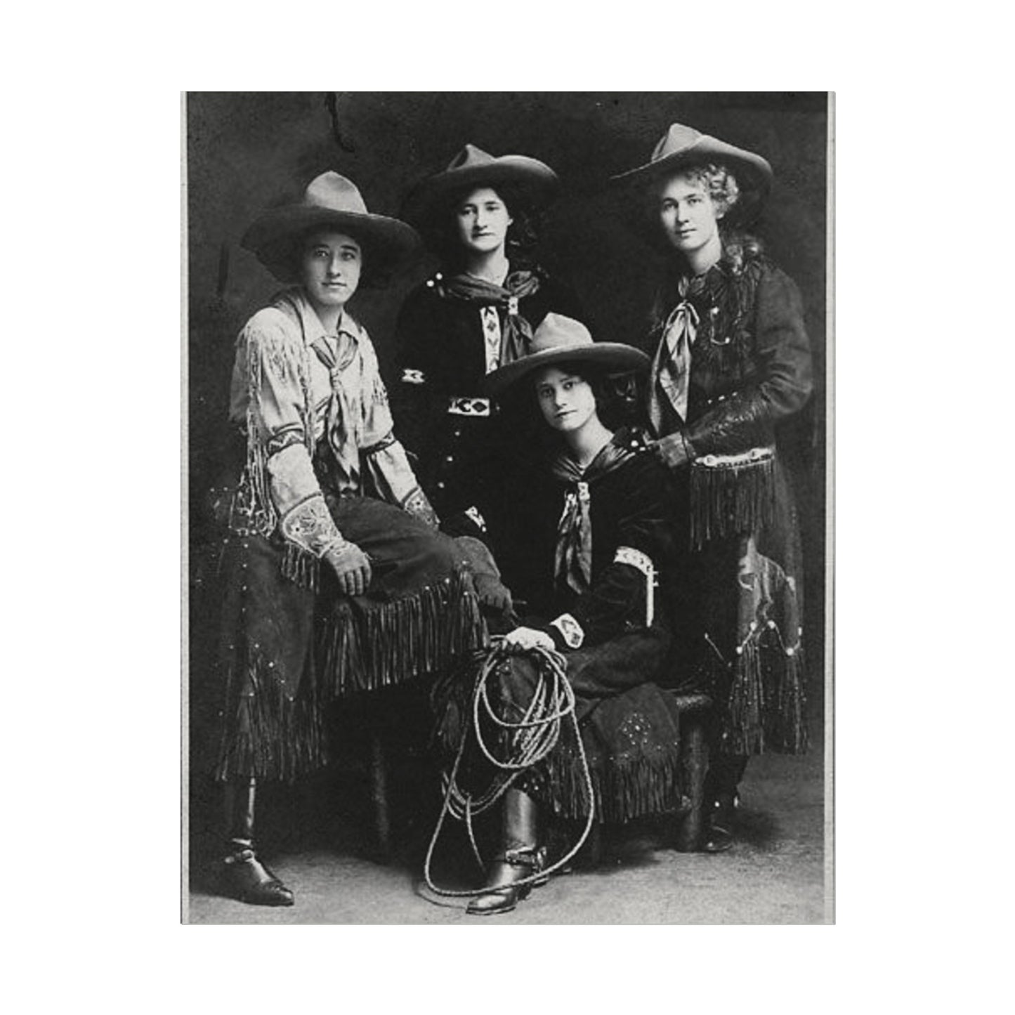 Daughters Of The Frontier – Western Textured Watercolor Matte Posters